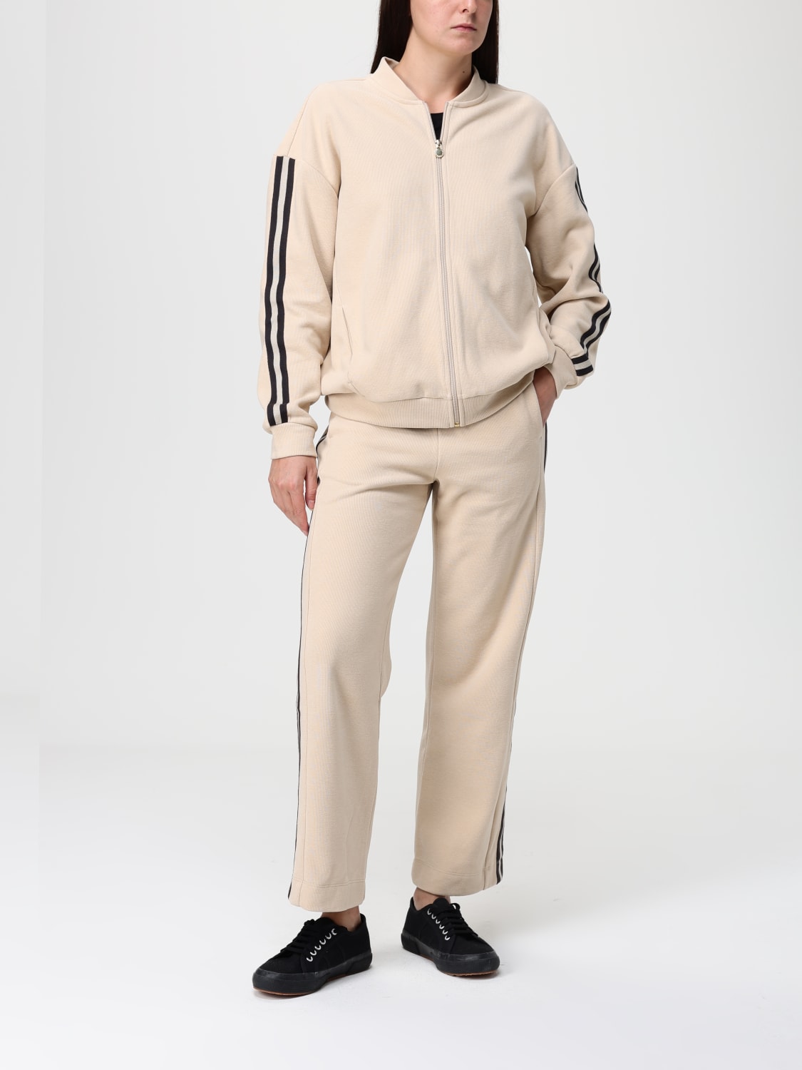 EA7 FELPA: Felpa EA7 in tessuto tecnico , Beige - Img 2