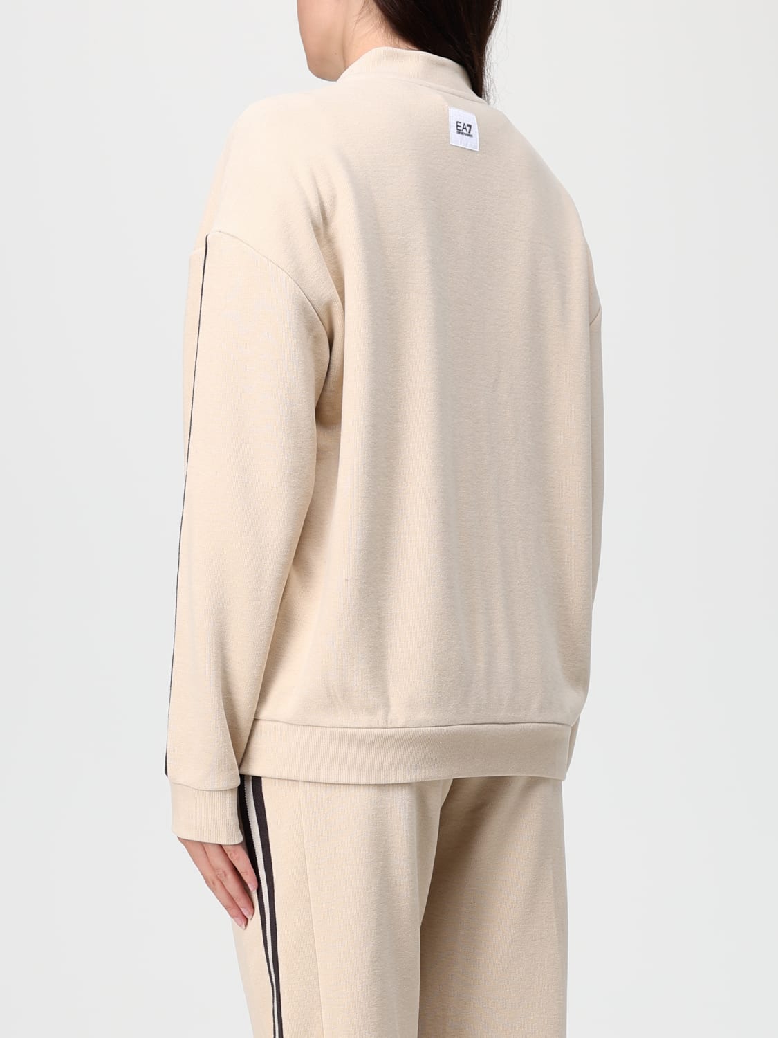 EA7 FELPA: Felpa EA7 in tessuto tecnico , Beige - Img 3
