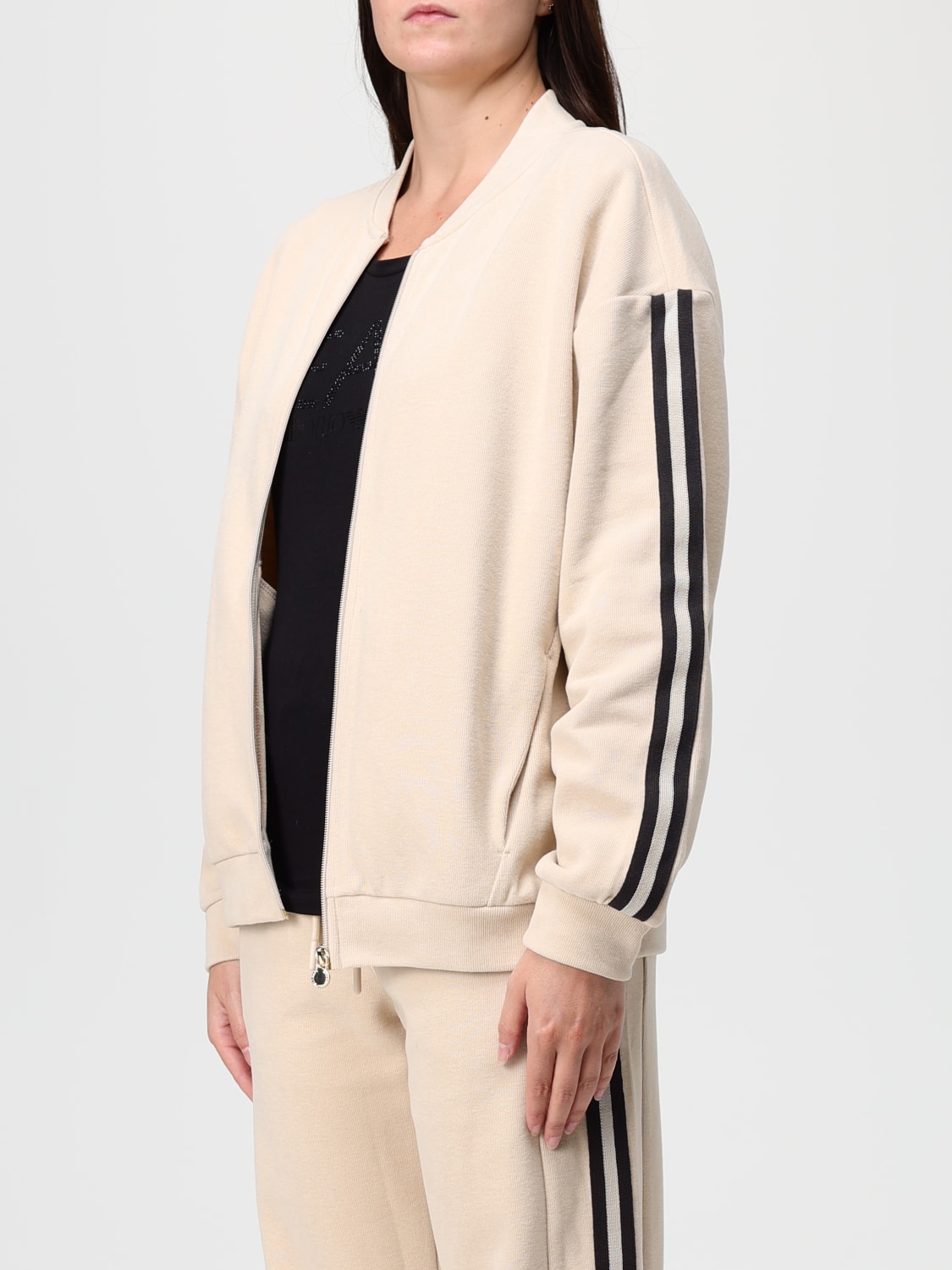 EA7 FELPA: Felpa EA7 in tessuto tecnico , Beige - Img 4