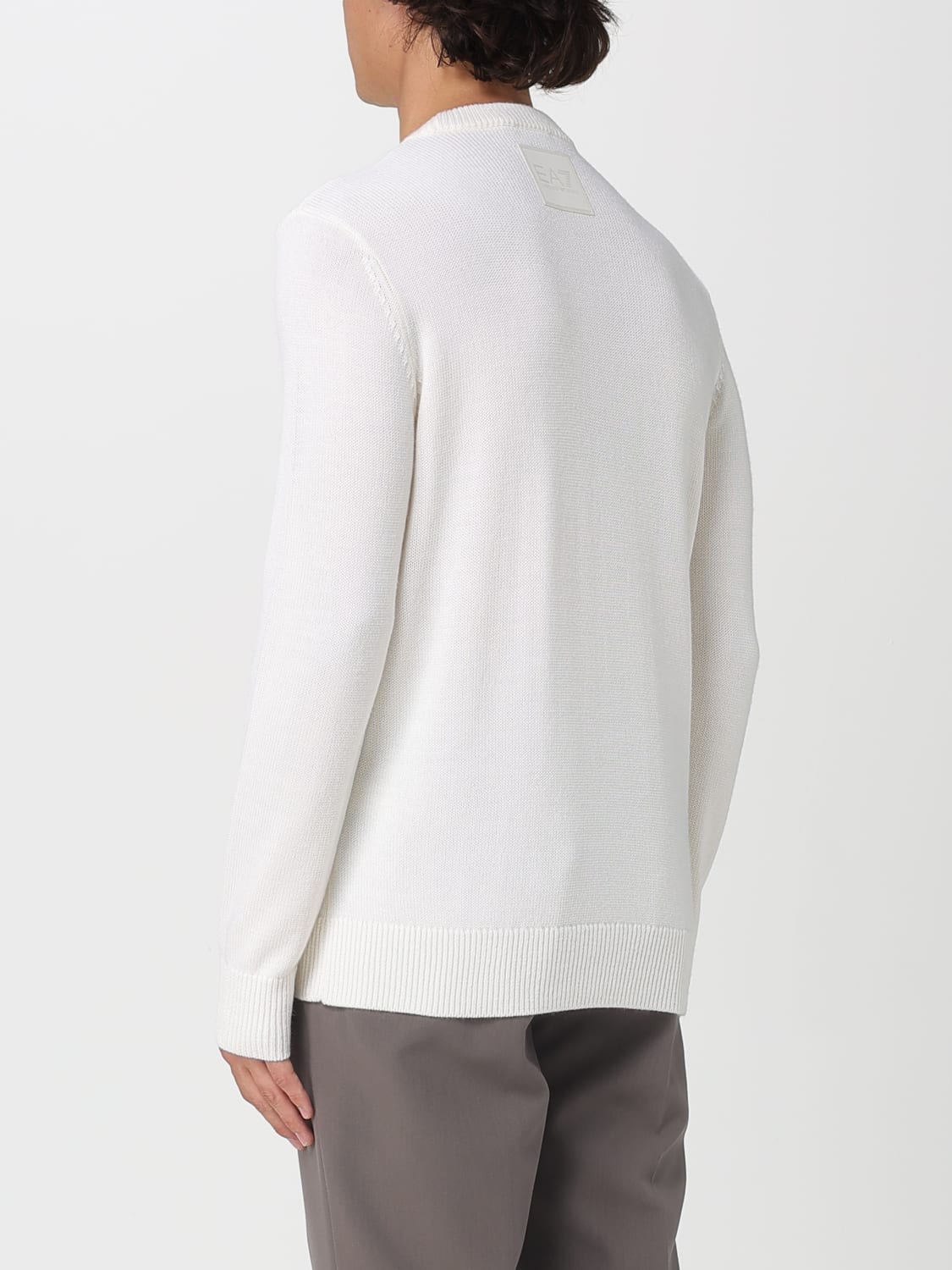 EA7 PULL: Pull homme Ea7, Jaune Crème - Img 2