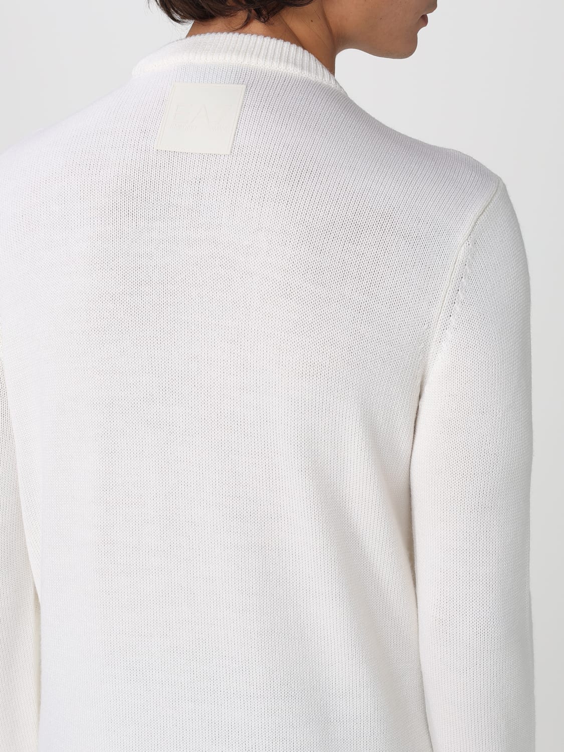 EA7 PULL: Pull homme Ea7, Jaune Crème - Img 3