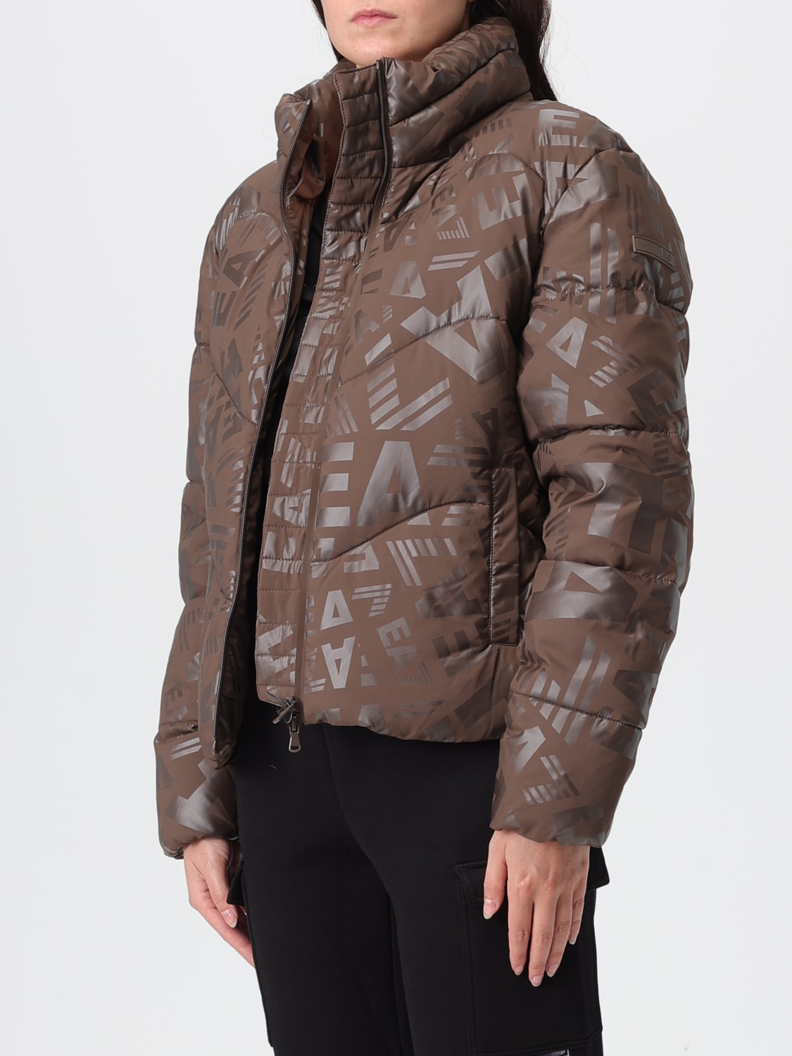 EA7 VESTE: Veste femme Ea7, Marron - Img 3