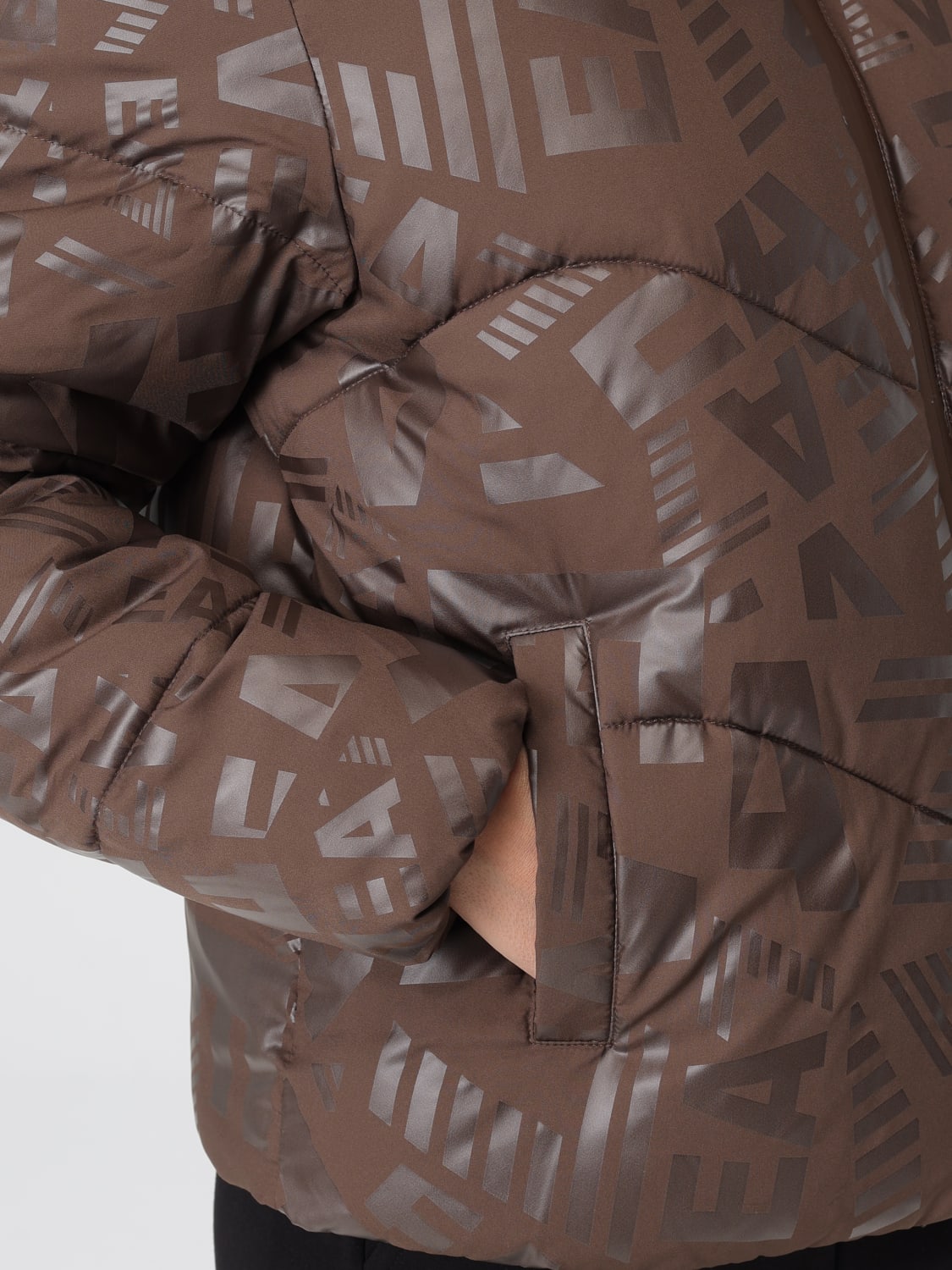 EA7 VESTE: Veste femme Ea7, Marron - Img 4