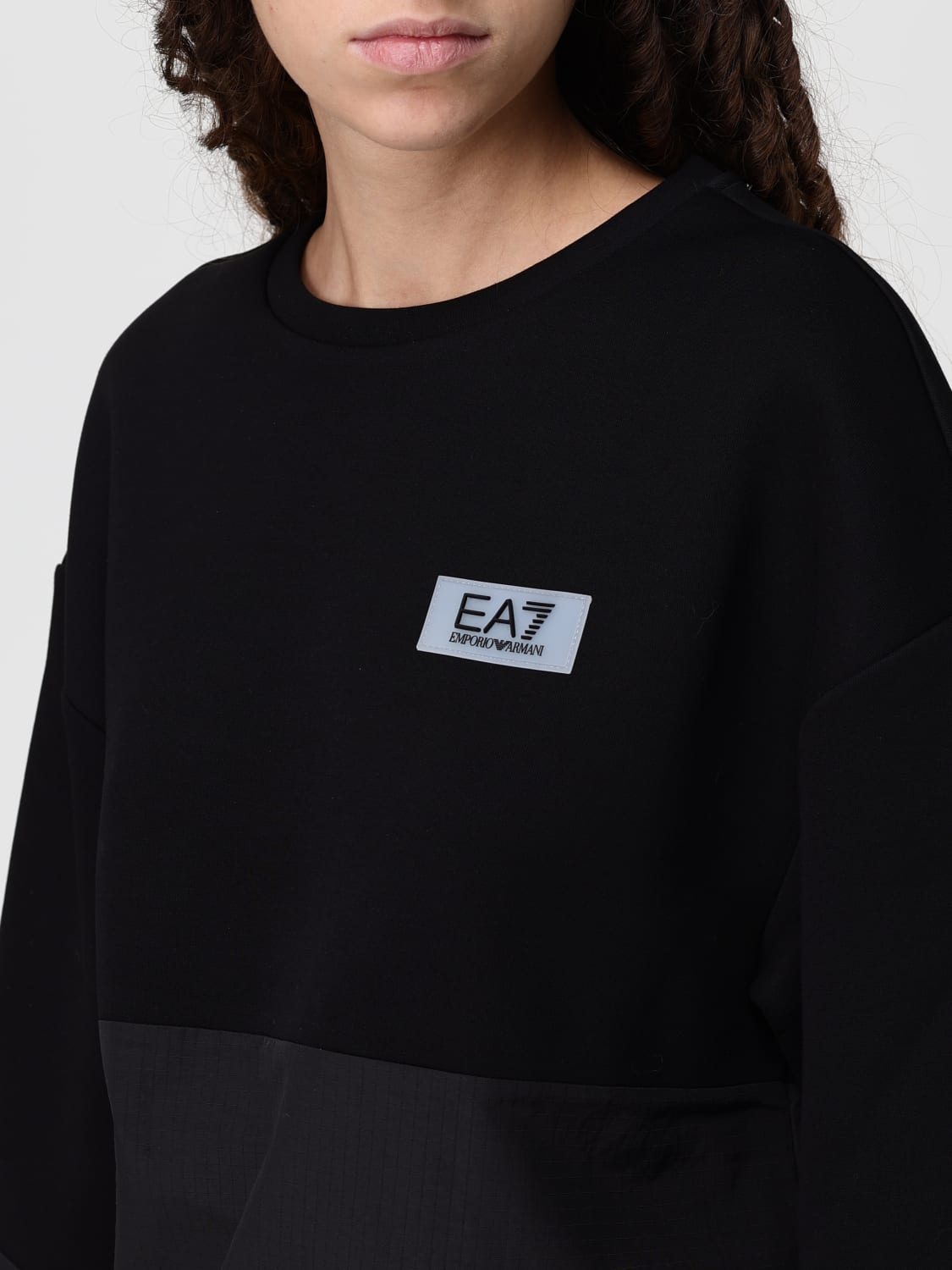EA7 SWEATSHIRT: Sweatshirt damen Ea7, Schwarz - Img 3