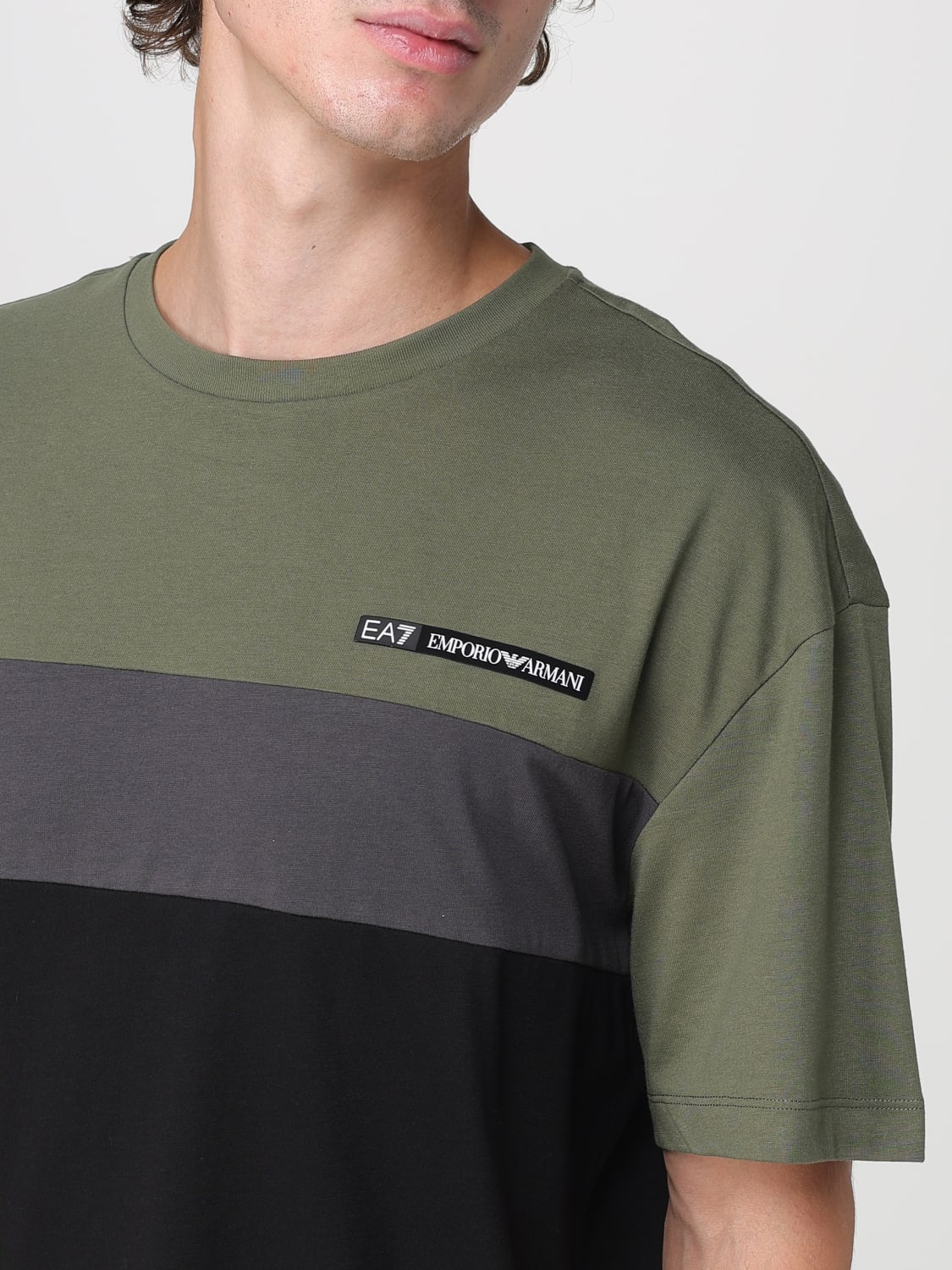 EA7 T-SHIRT: T-shirt men Ea7, Grey - Img 3