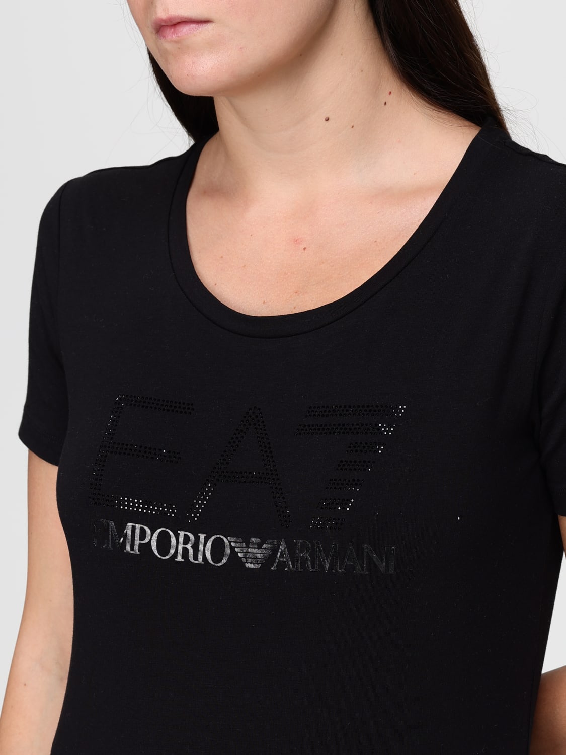 EA7 T-SHIRT: T-shirt damen Ea7, Schwarz - Img 3