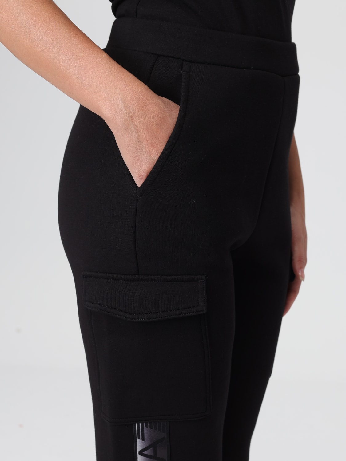 EA7 裤子: 裤子 女士 Ea7, 黑色 - Img 4