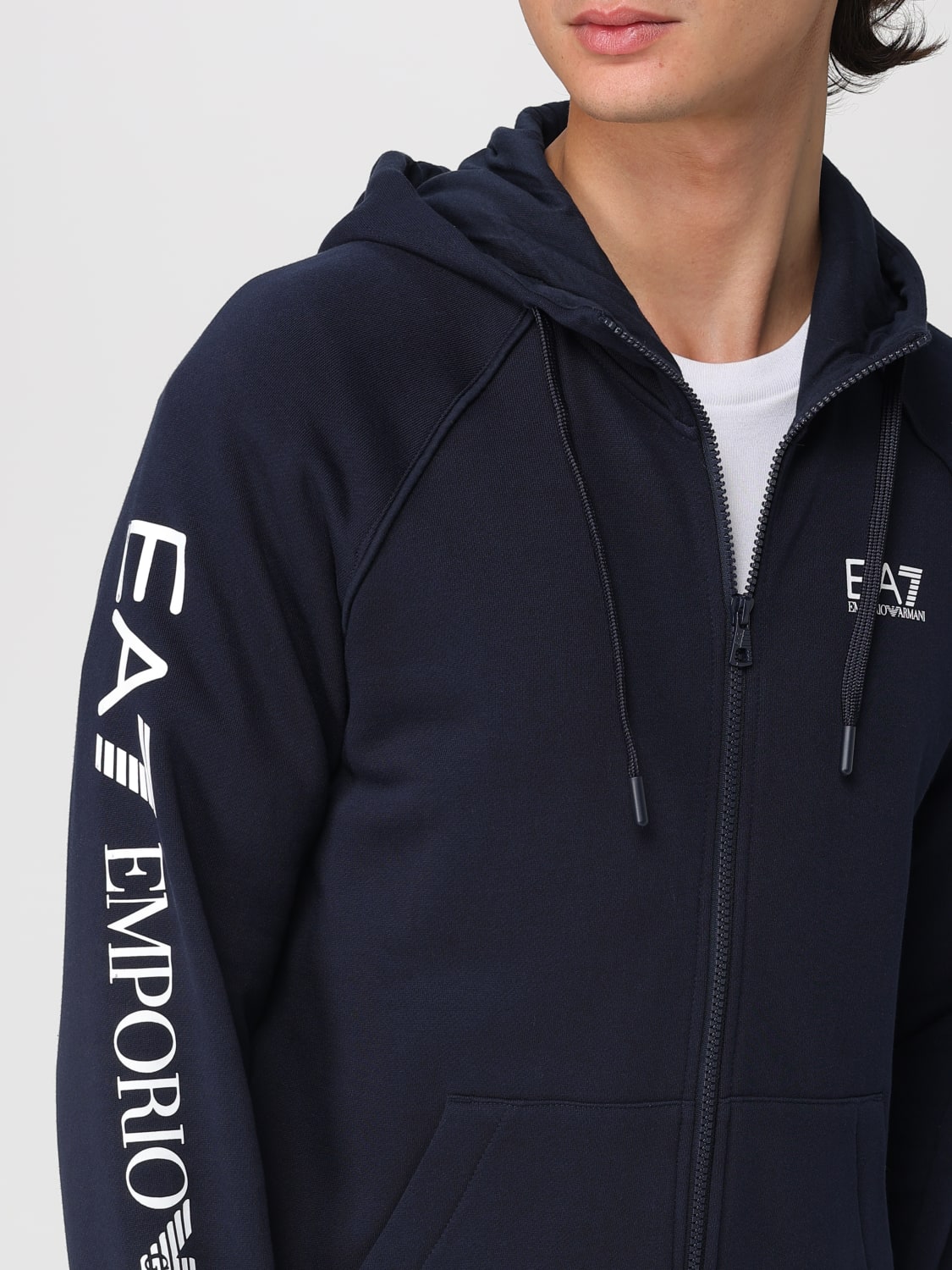 EA7 SWEATSHIRT: Sweatshirt men Ea7, Blue - Img 4