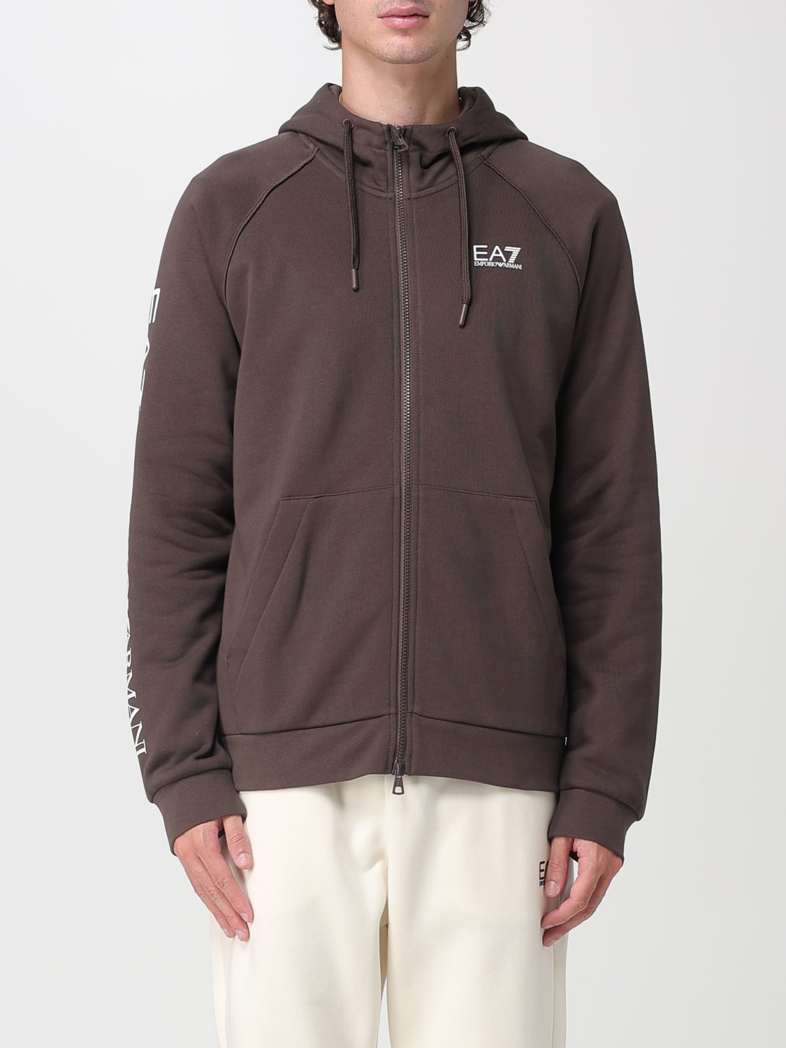 EA7 SWEATSHIRT: Sweatshirt herren Ea7, Braun - Img 1