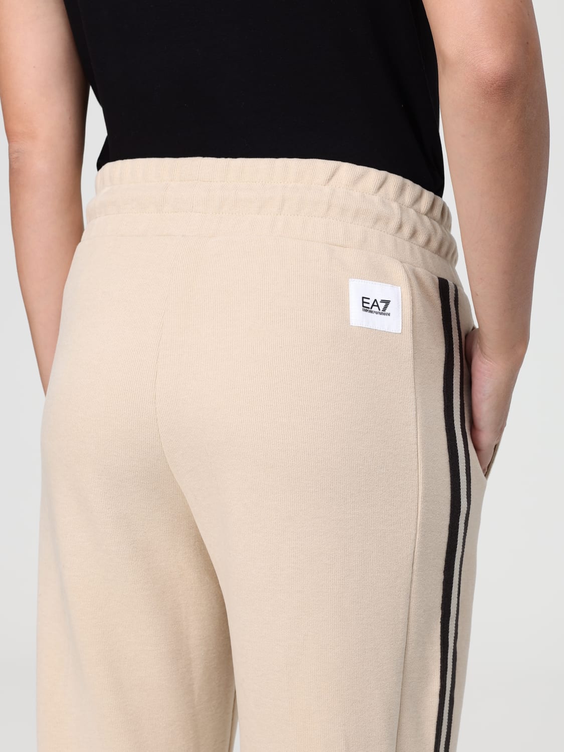 EA7 PANTALON: Pantalon femme Ea7, Beige - Img 4