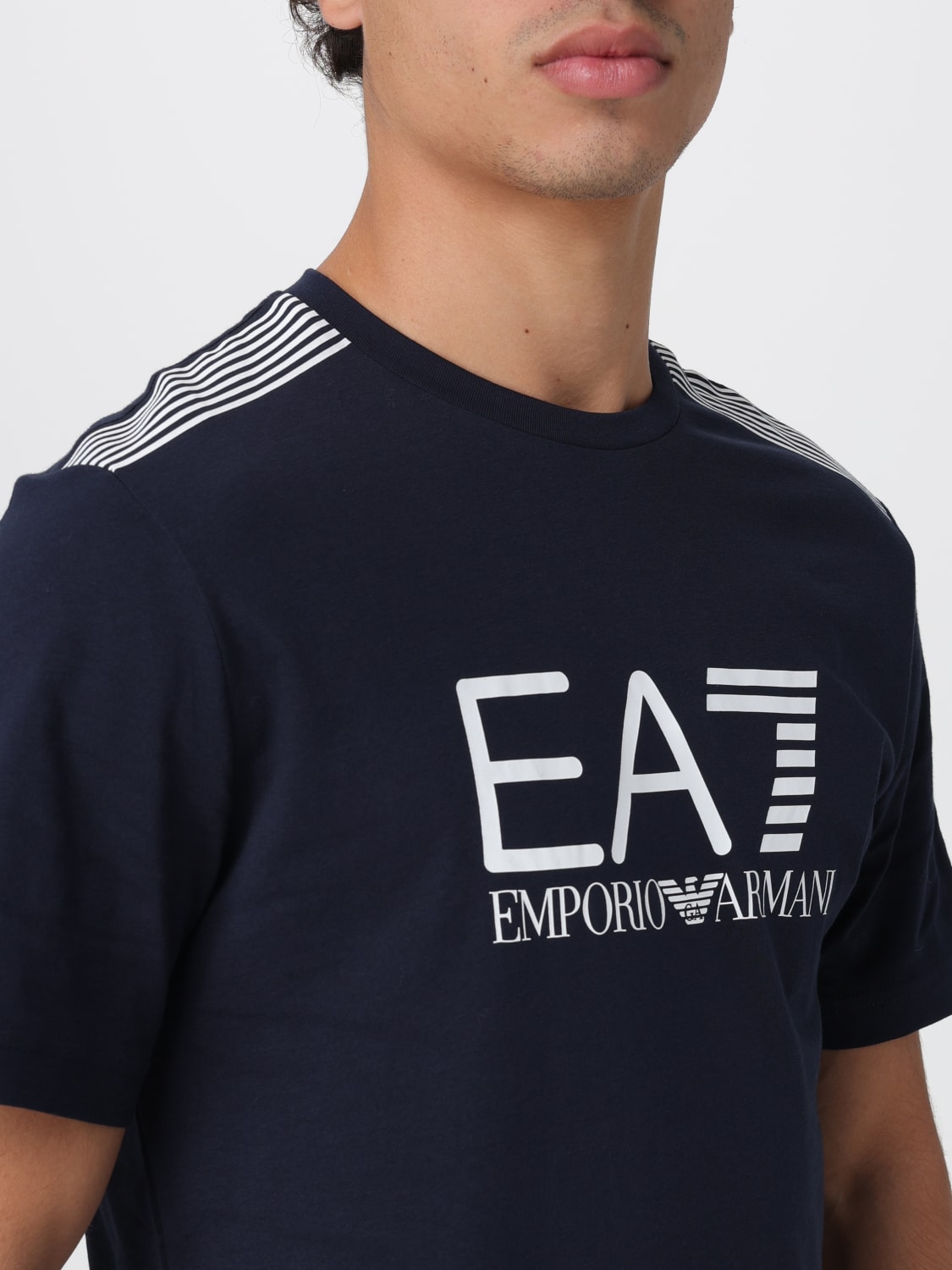 EA7 T-SHIRT: T-shirt men Ea7, Blue - Img 3