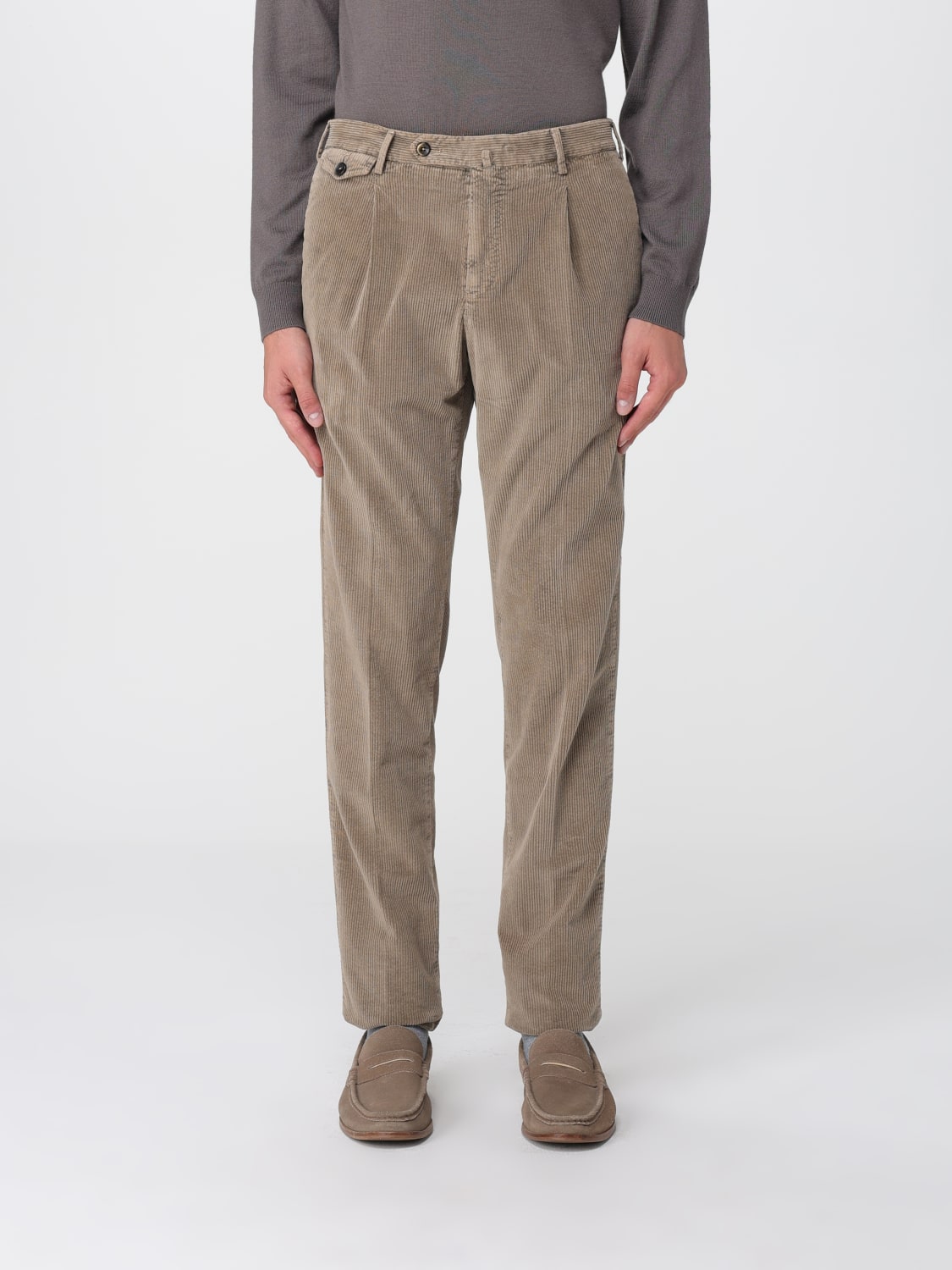 PT01 PANTS: Pants men Pt01, Brown - Img 1