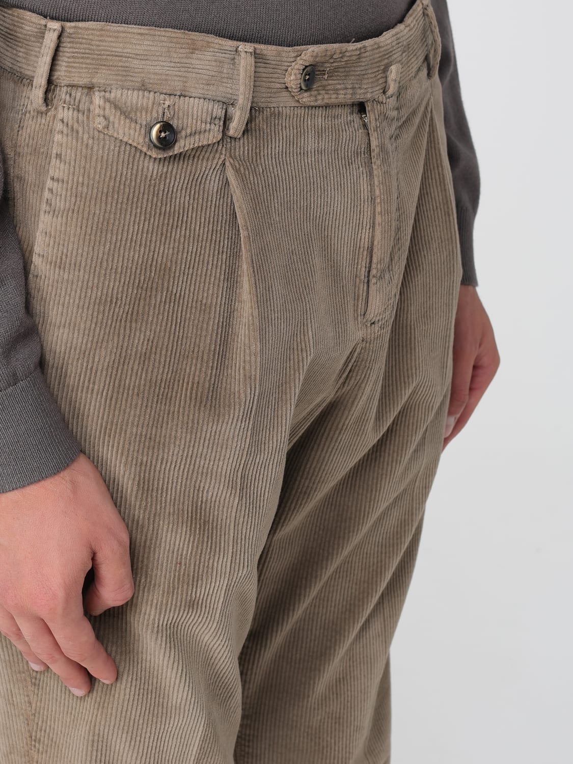 PT01 PANTS: Pants men Pt01, Brown - Img 3