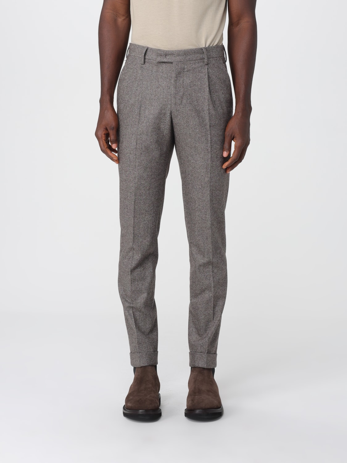 PT01 PANTS: Pants men Pt01, Brown - Img 1