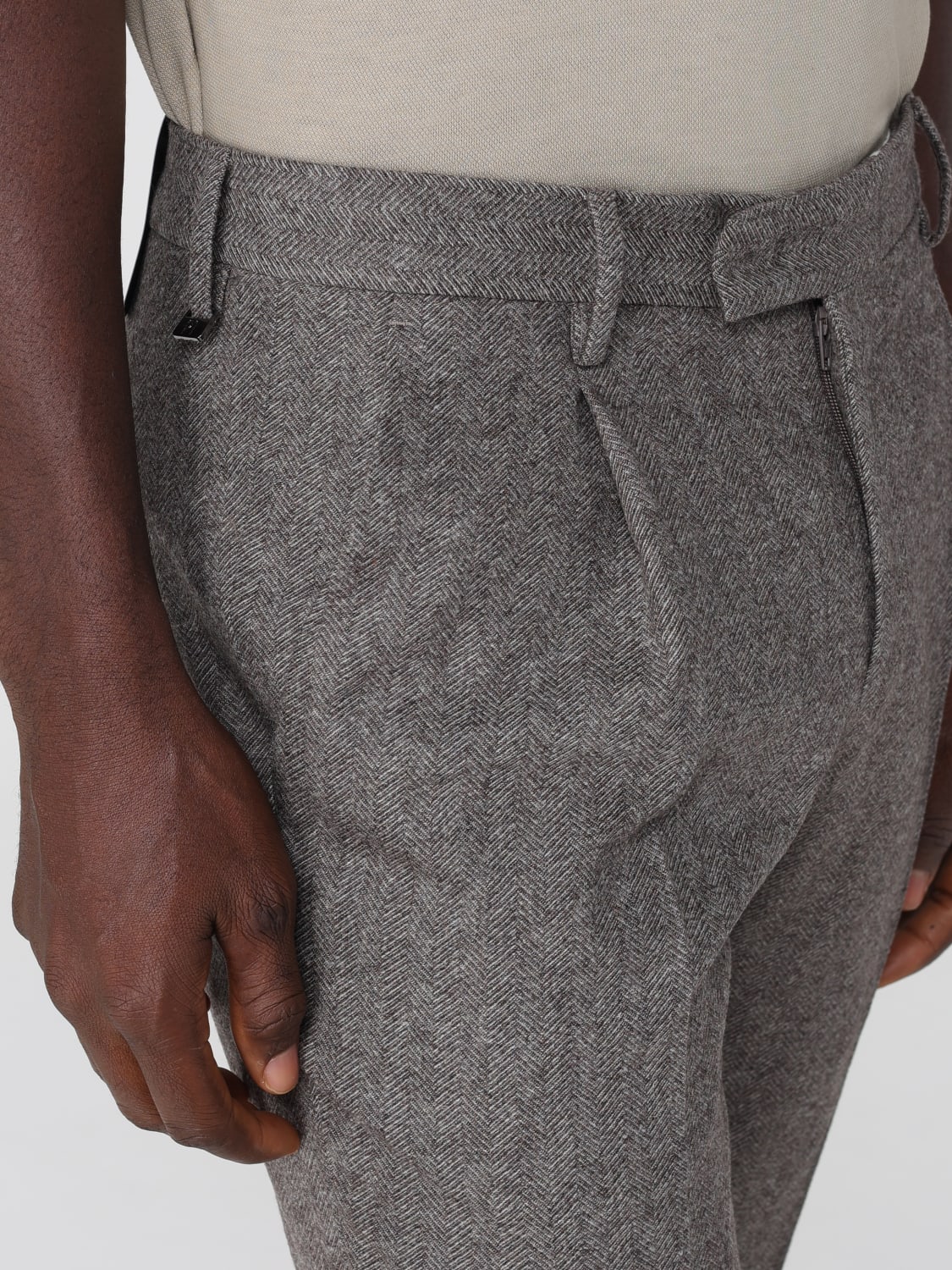 PT01 PANTS: Pants men Pt01, Brown - Img 3