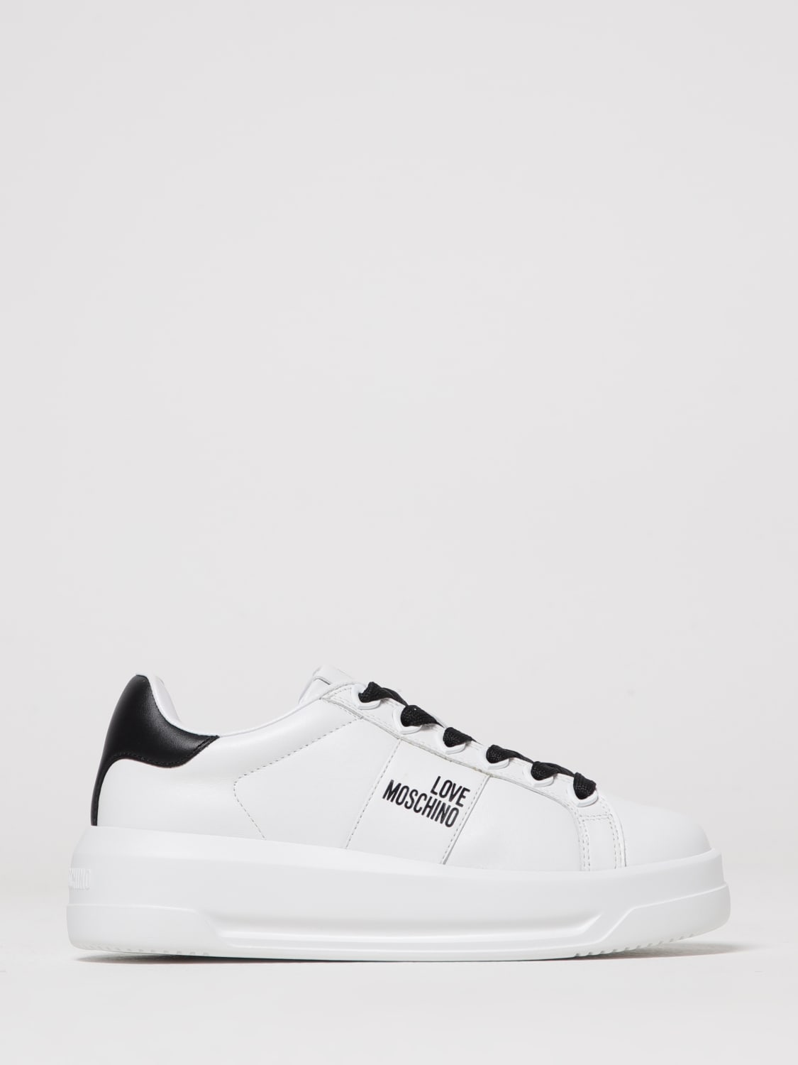 LOVE MOSCHINO SNEAKERS: Sneakers woman Love Moschino, White - Img 1