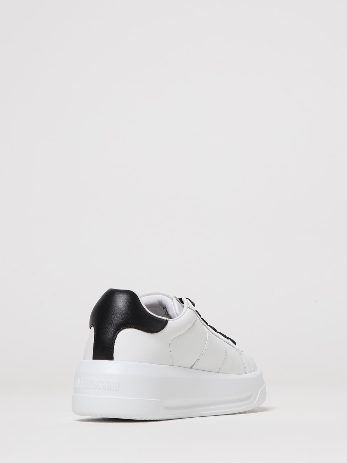 LOVE MOSCHINO SNEAKERS: Sneakers woman Love Moschino, White - Img 3