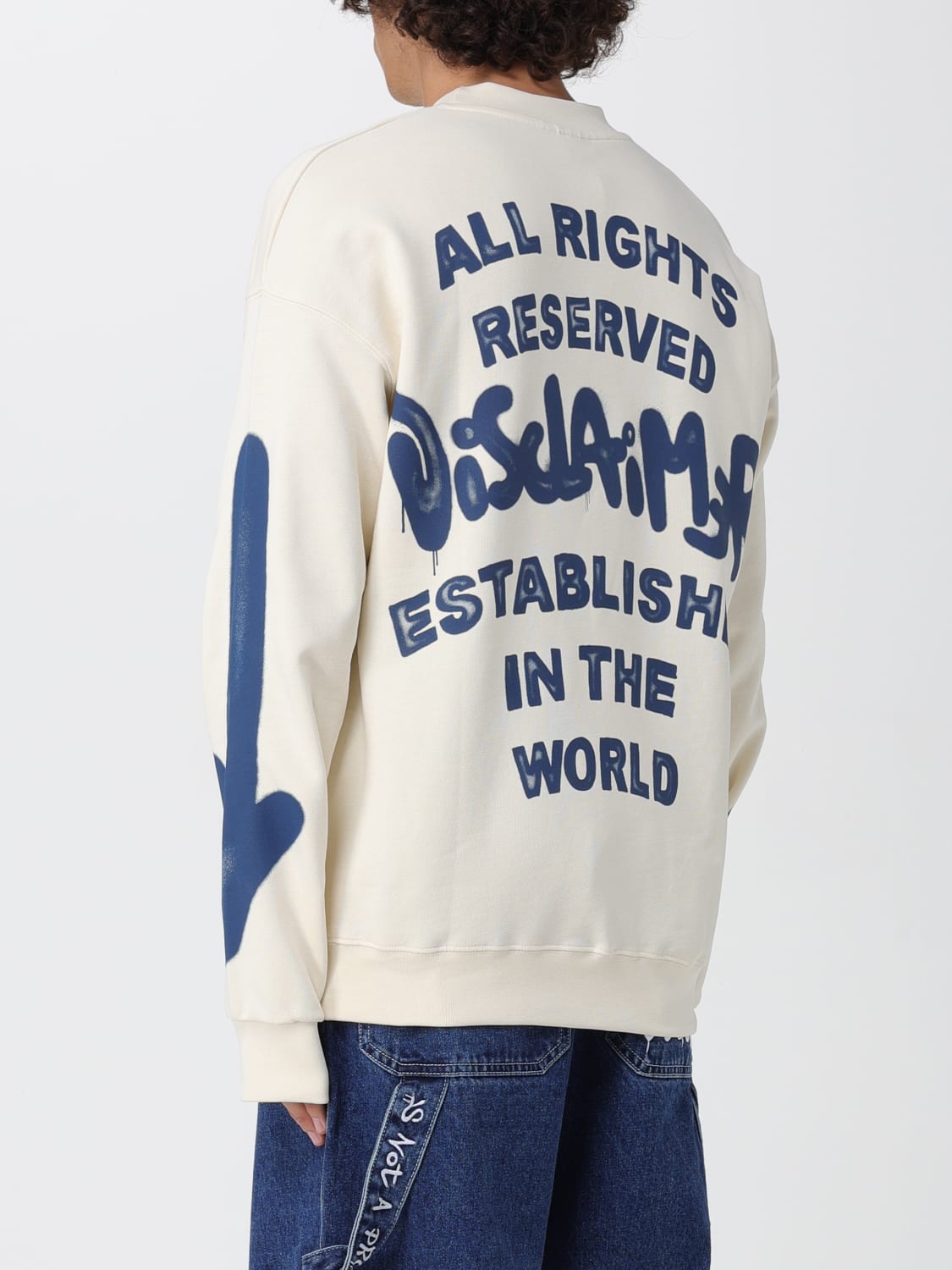 DISCLAIMER SWEATSHIRT: Pullover herren Disclaimer, Schwarz - Img 2