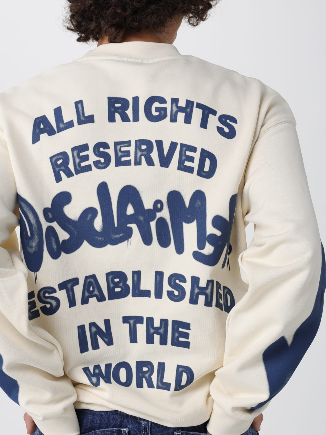 DISCLAIMER SWEATSHIRT: Pullover herren Disclaimer, Schwarz - Img 3