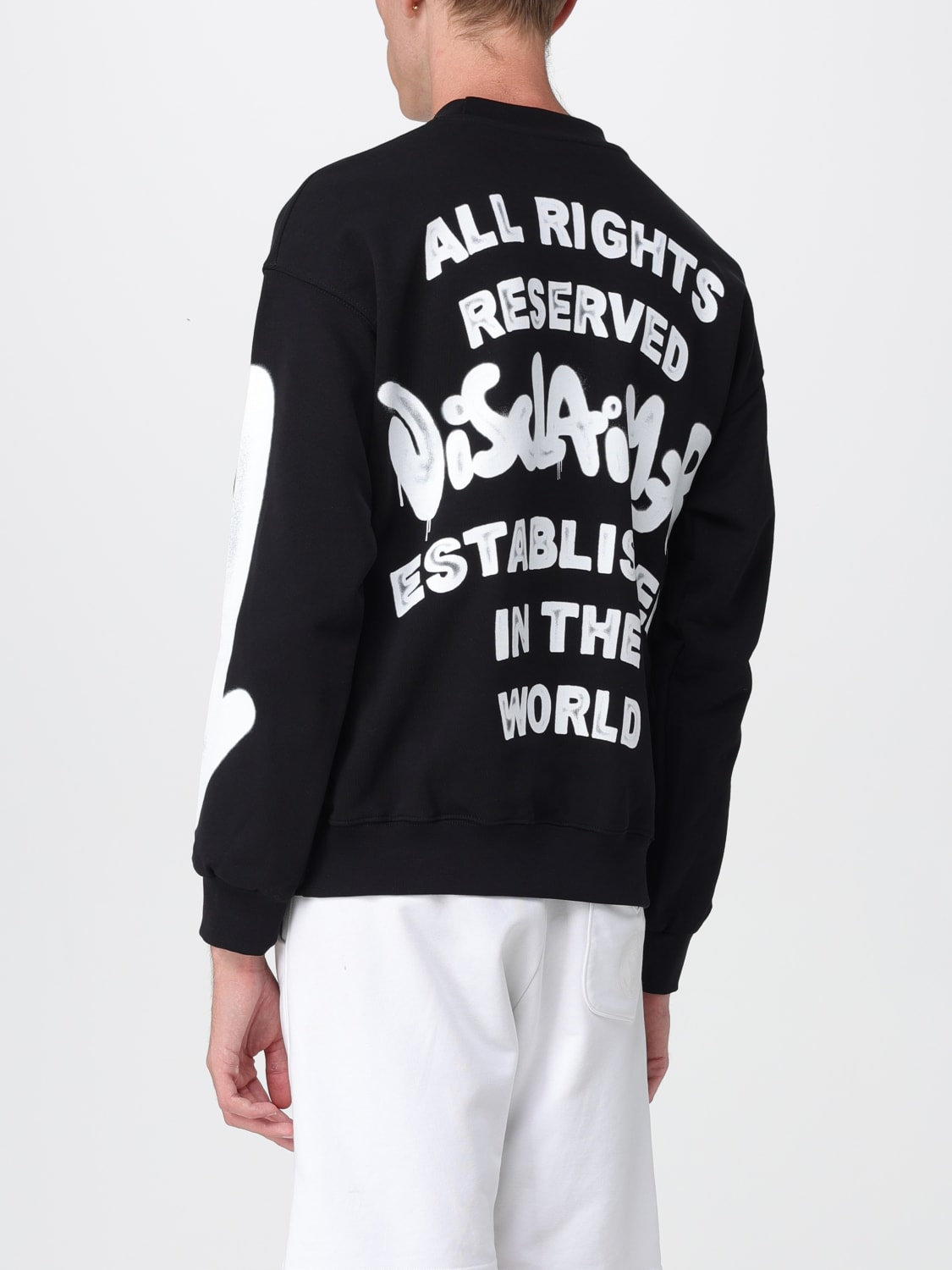 DISCLAIMER SWEATSHIRT: Pull homme Disclaimer, Lait - Img 2
