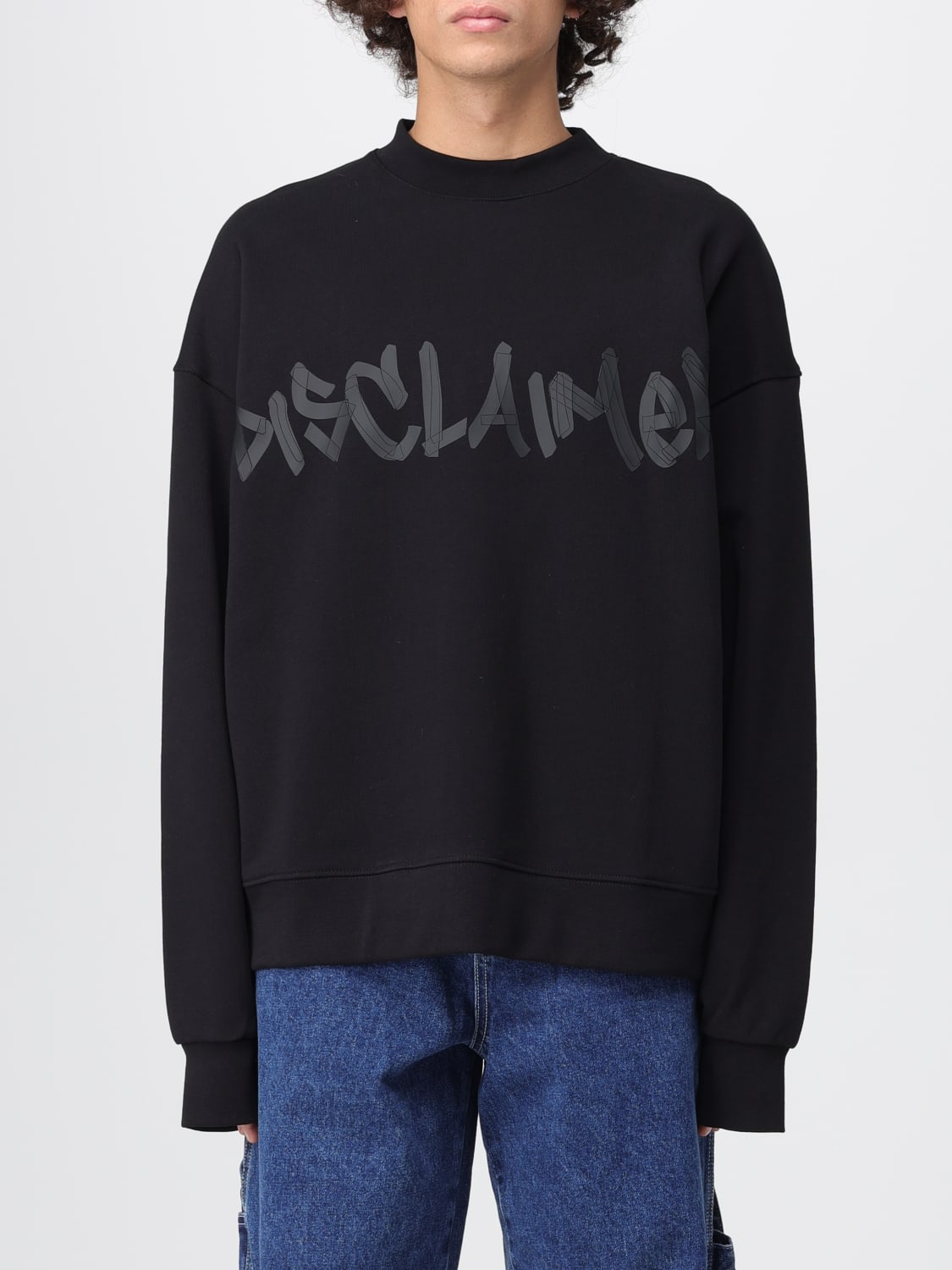 DISCLAIMER SWEATSHIRT: Pullover herren Disclaimer, Schwarz - Img 1