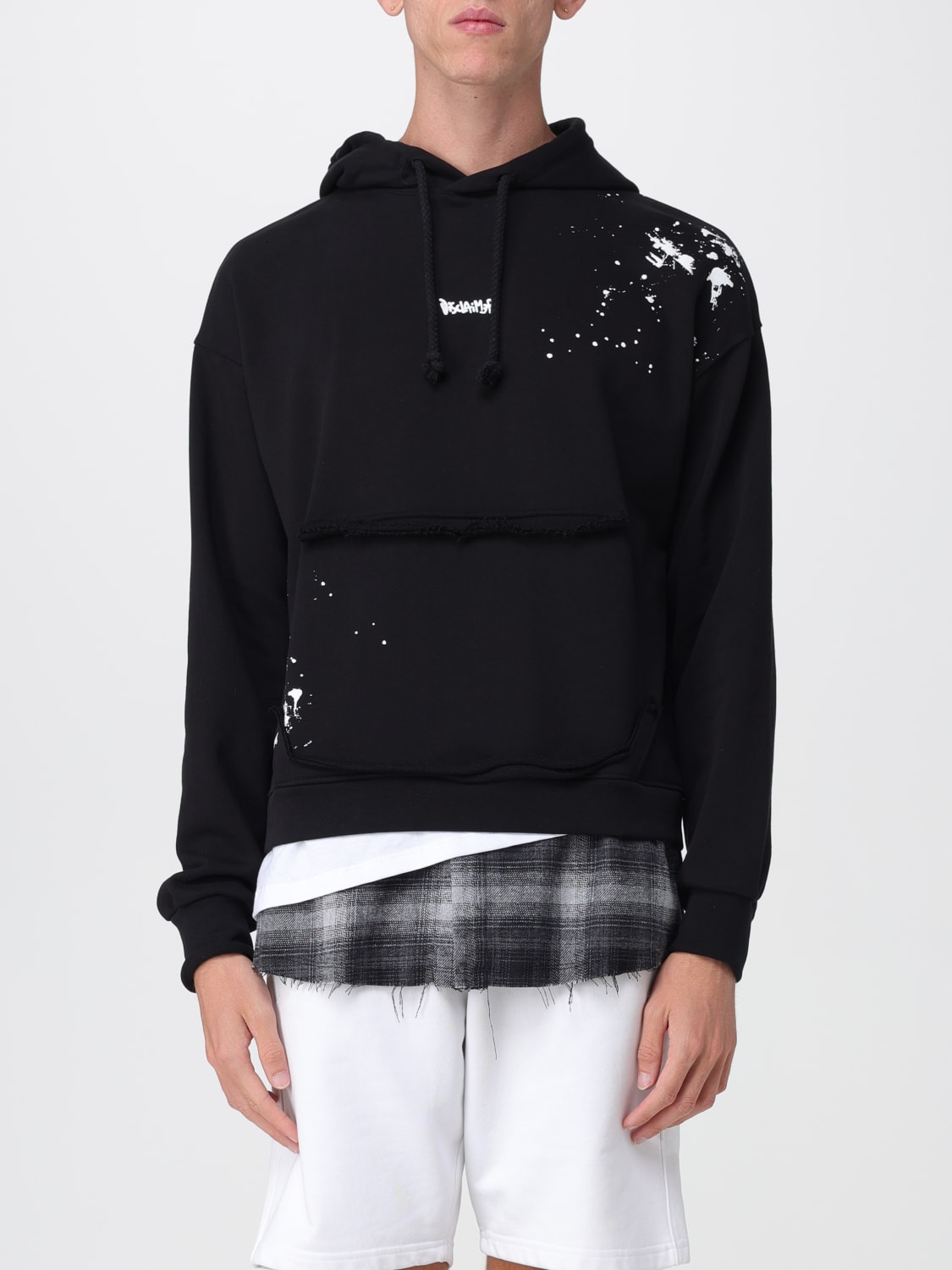 DISCLAIMER SWEATSHIRT: Sweater men Disclaimer, Black - Img 1