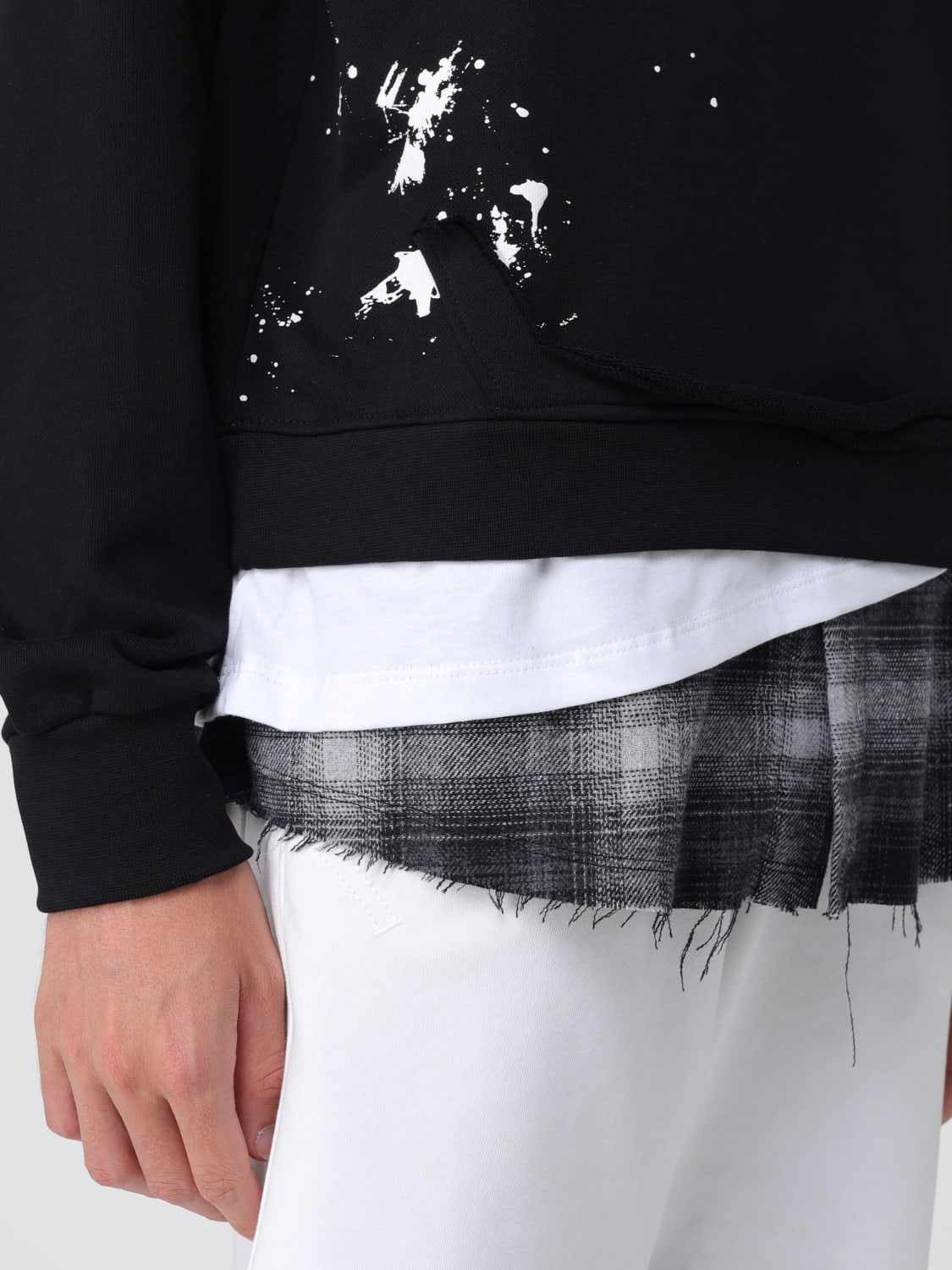 DISCLAIMER SWEATSHIRT: Sweater men Disclaimer, Black - Img 3