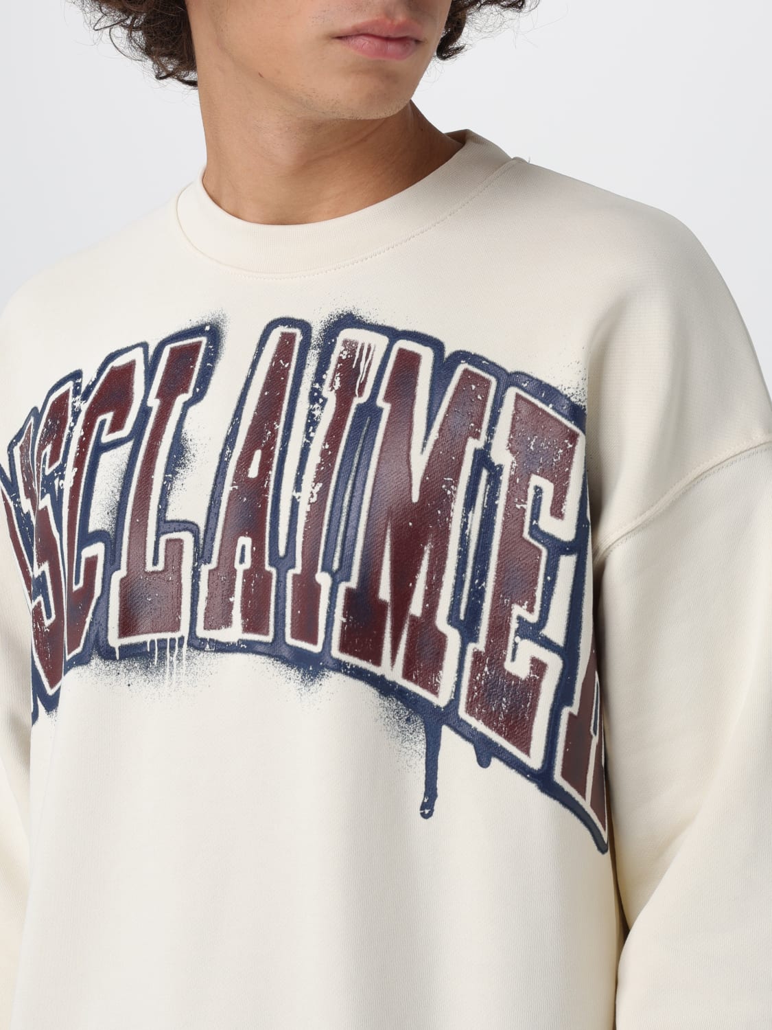 DISCLAIMER SWEATSHIRT: Pullover herren Disclaimer, Milch - Img 3