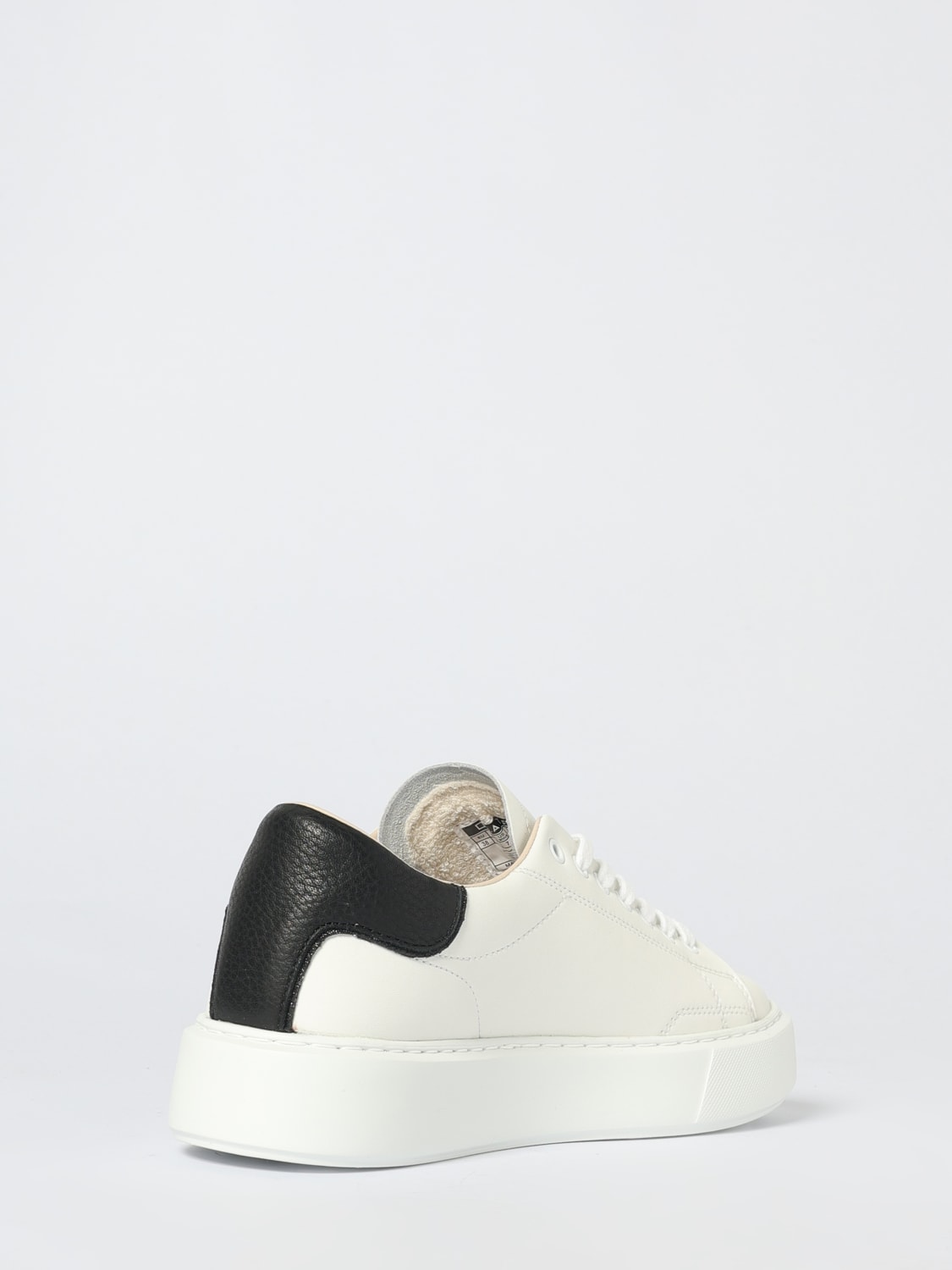 D.A.T.E. SNEAKERS: Sneakers Hill Platform D.A.T.E. in camoscio e glitter , Bianco - Img 3