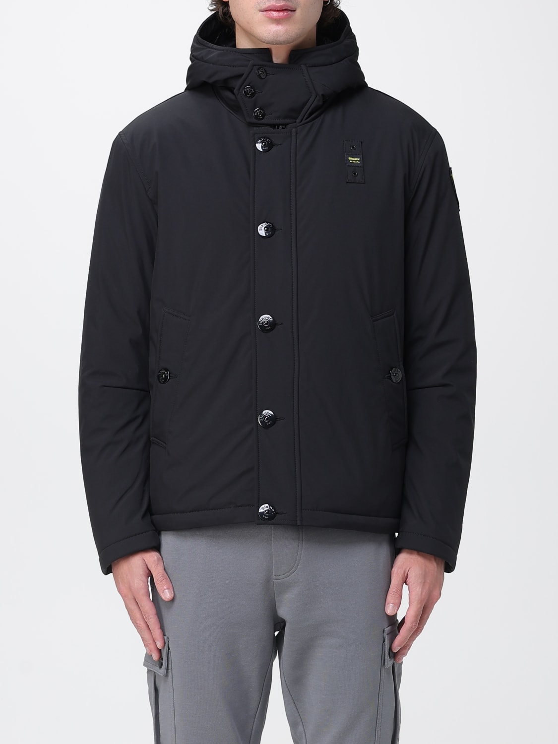 BLAUER ジャケット: ジャケット メンズ Blauer, ブラック - Img 1