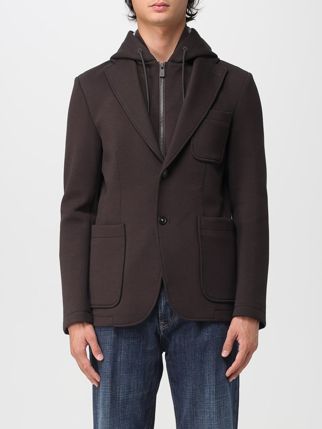 MANUEL RITZ JACKET: Jacket men Manuel Ritz, Brown - Img 1