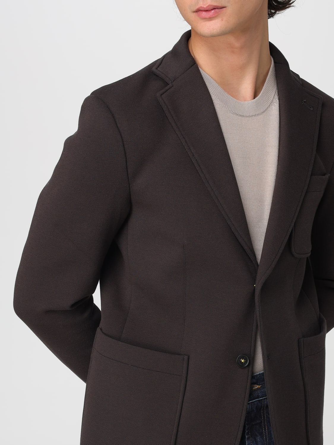 MANUEL RITZ JACKET: Jacket men Manuel Ritz, Brown - Img 4