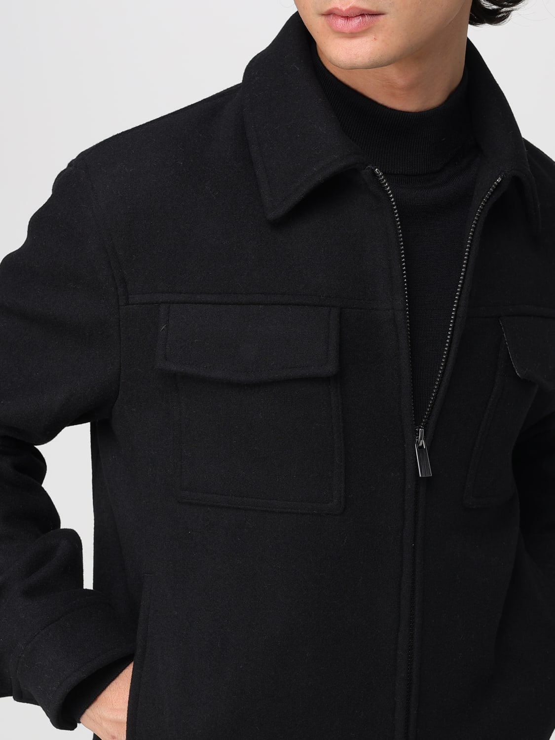 MANUEL RITZ JACKET: Jacket men Manuel Ritz, Black - Img 4