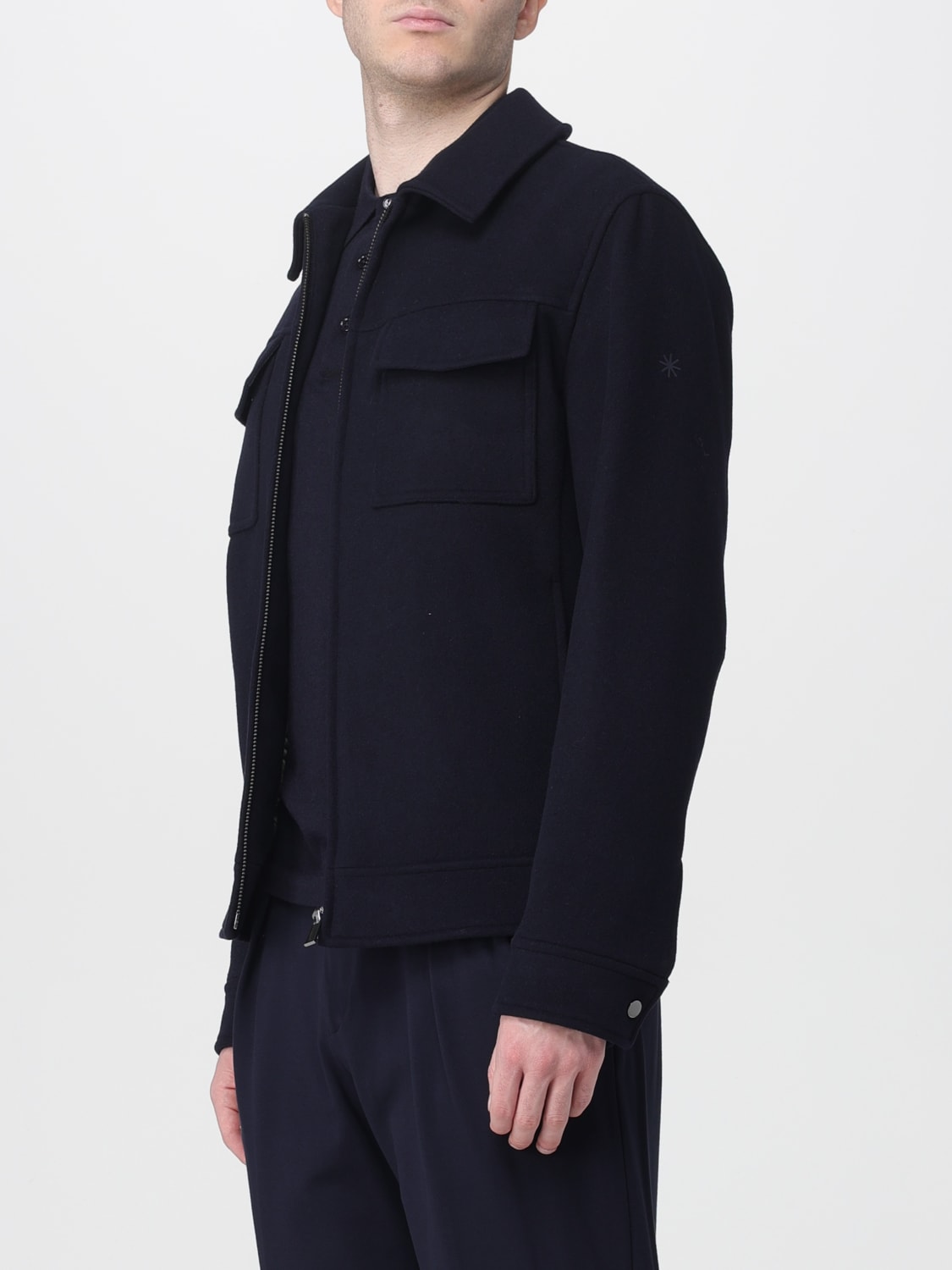 MANUEL RITZ JACKET: Jacket men Manuel Ritz, Blue - Img 3