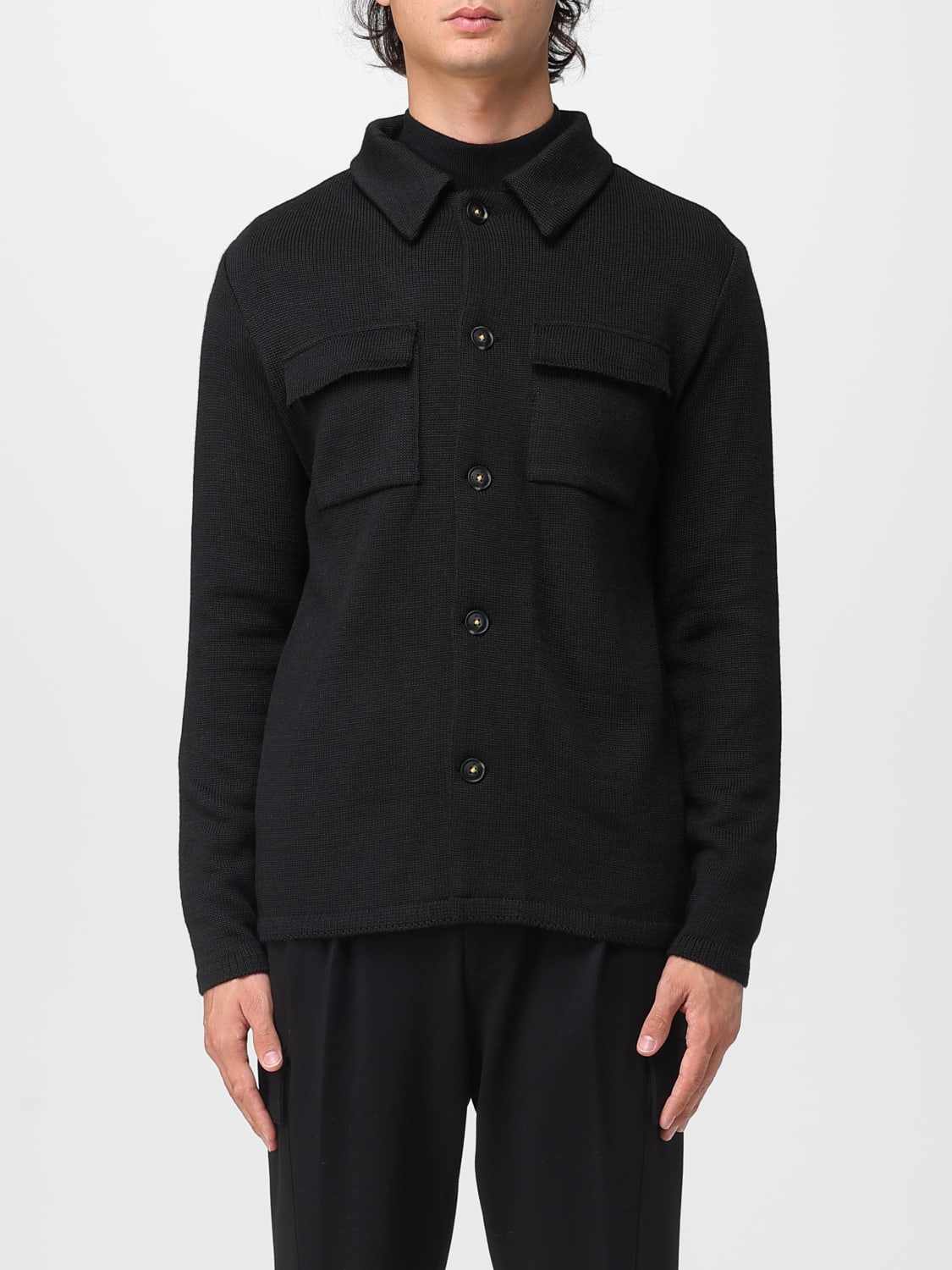MANUEL RITZ JACKET: Sweater men Manuel Ritz, Black - Img 1