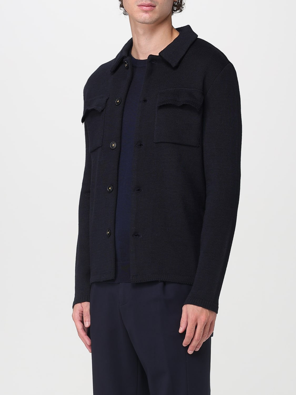 MANUEL RITZ JACKET: Sweater men Manuel Ritz, Blue - Img 3