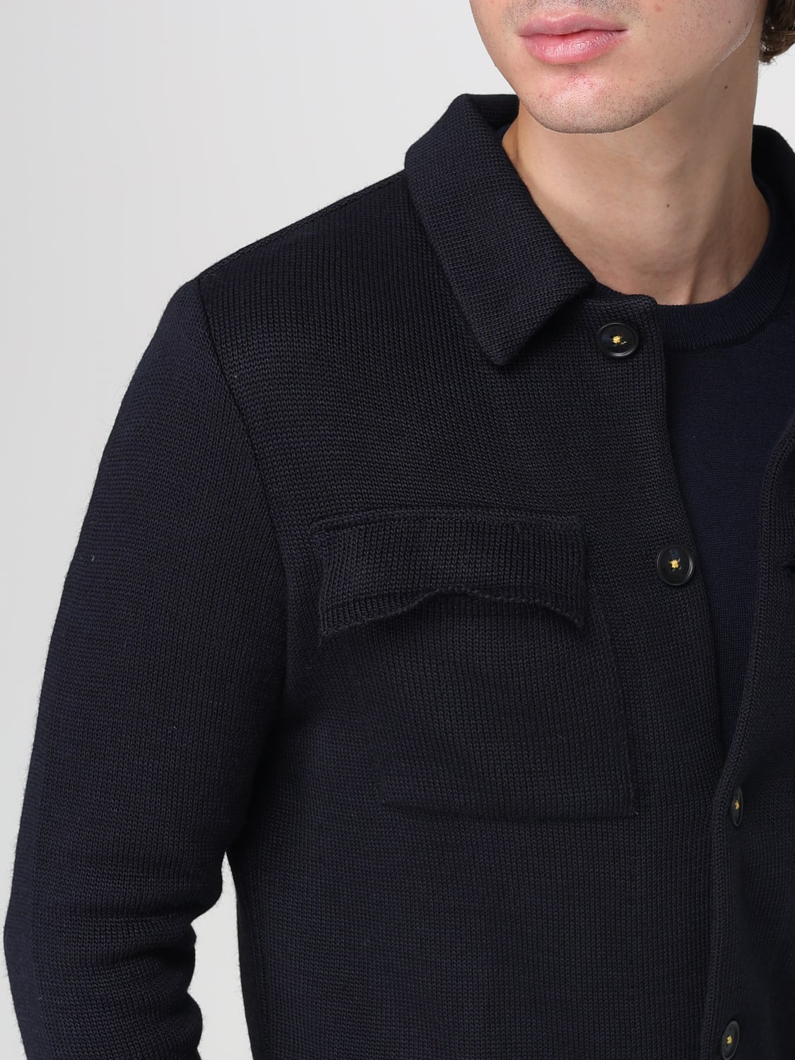 MANUEL RITZ JACKET: Sweater men Manuel Ritz, Blue - Img 4