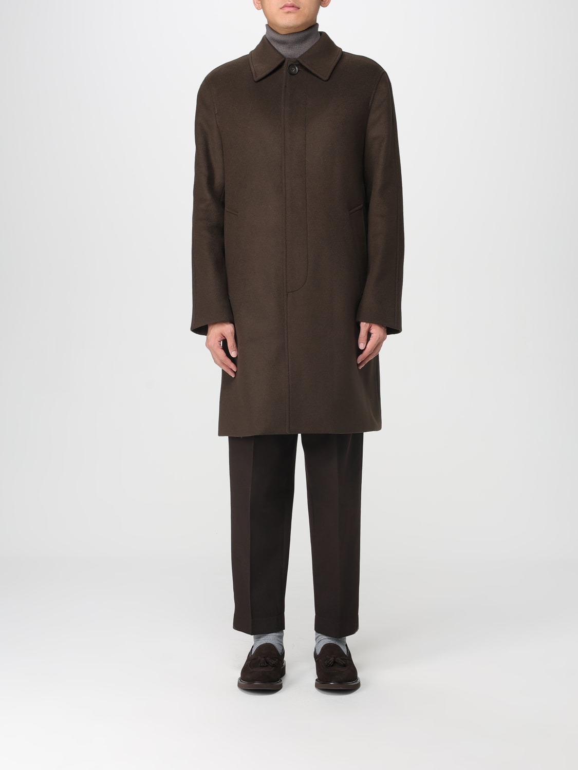 MANUEL RITZ COAT: Coat men Manuel Ritz, Brown - Img 1