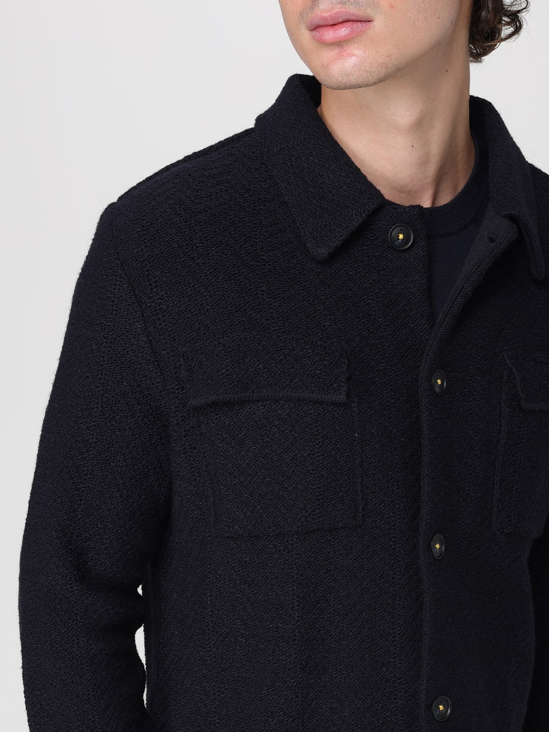 MANUEL RITZ JACKET: Sweater men Manuel Ritz, Blue - Img 4