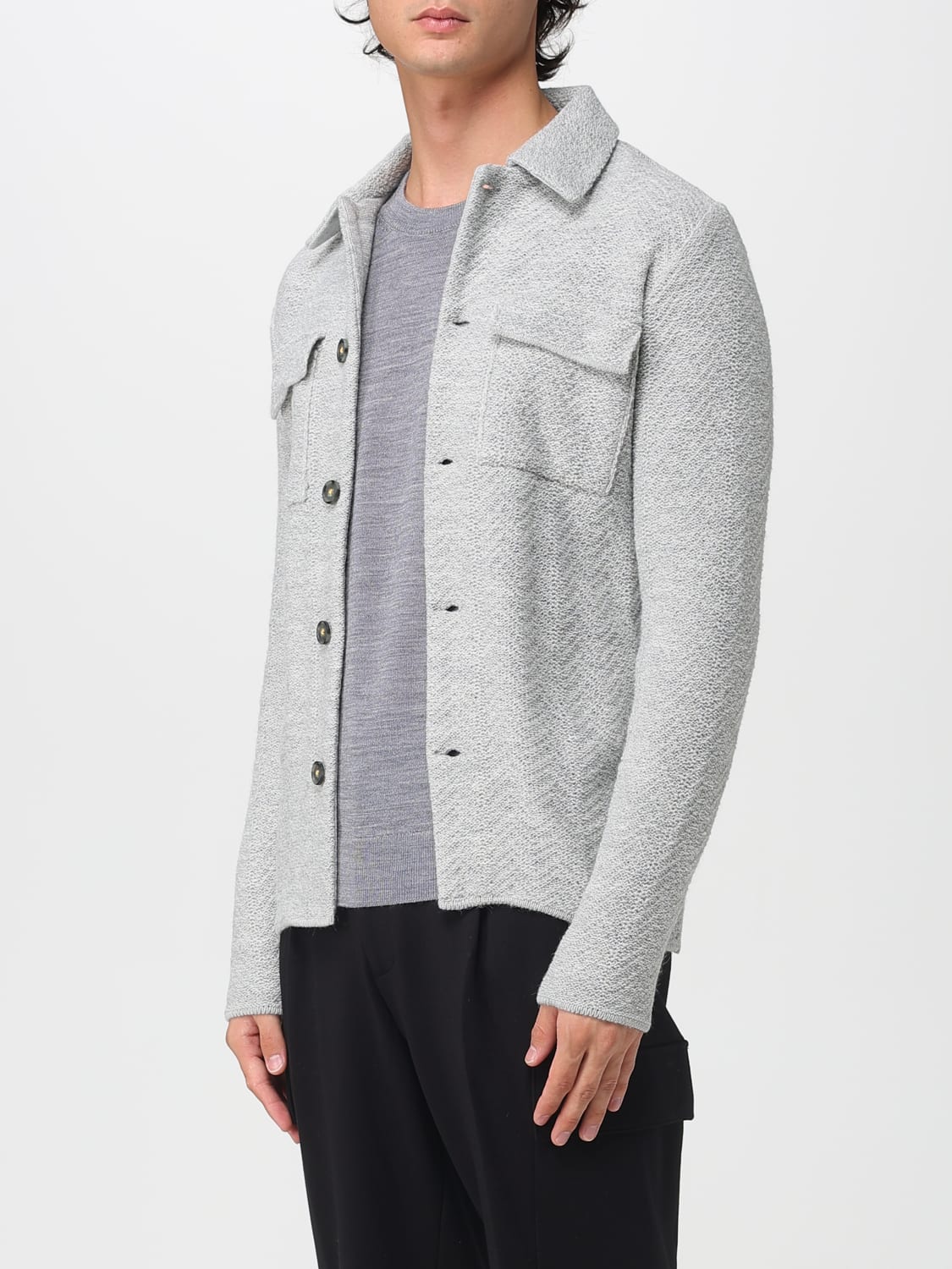 MANUEL RITZ JACKET: Sweater men Manuel Ritz, Grey - Img 3