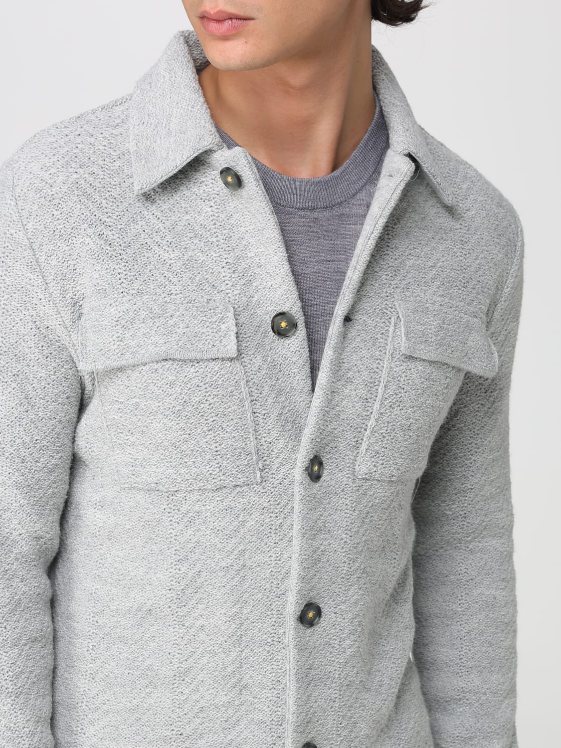 MANUEL RITZ JACKET: Sweater men Manuel Ritz, Grey - Img 4