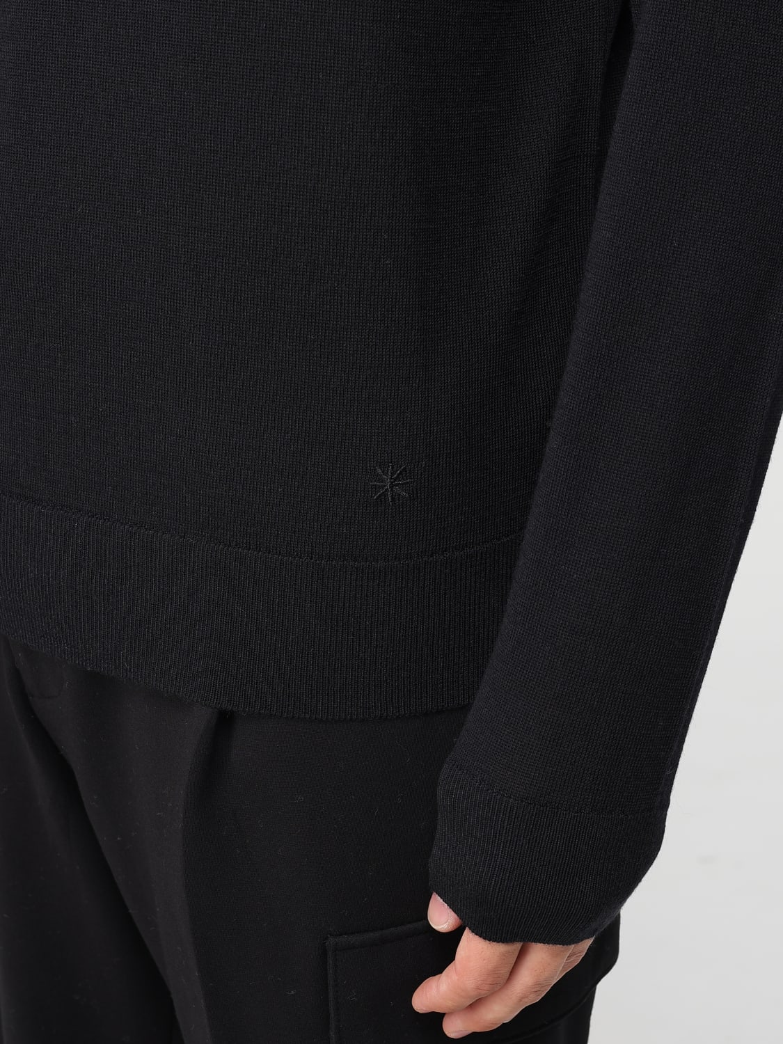 MANUEL RITZ JUMPER: Jumper men Manuel Ritz, Black - Img 3