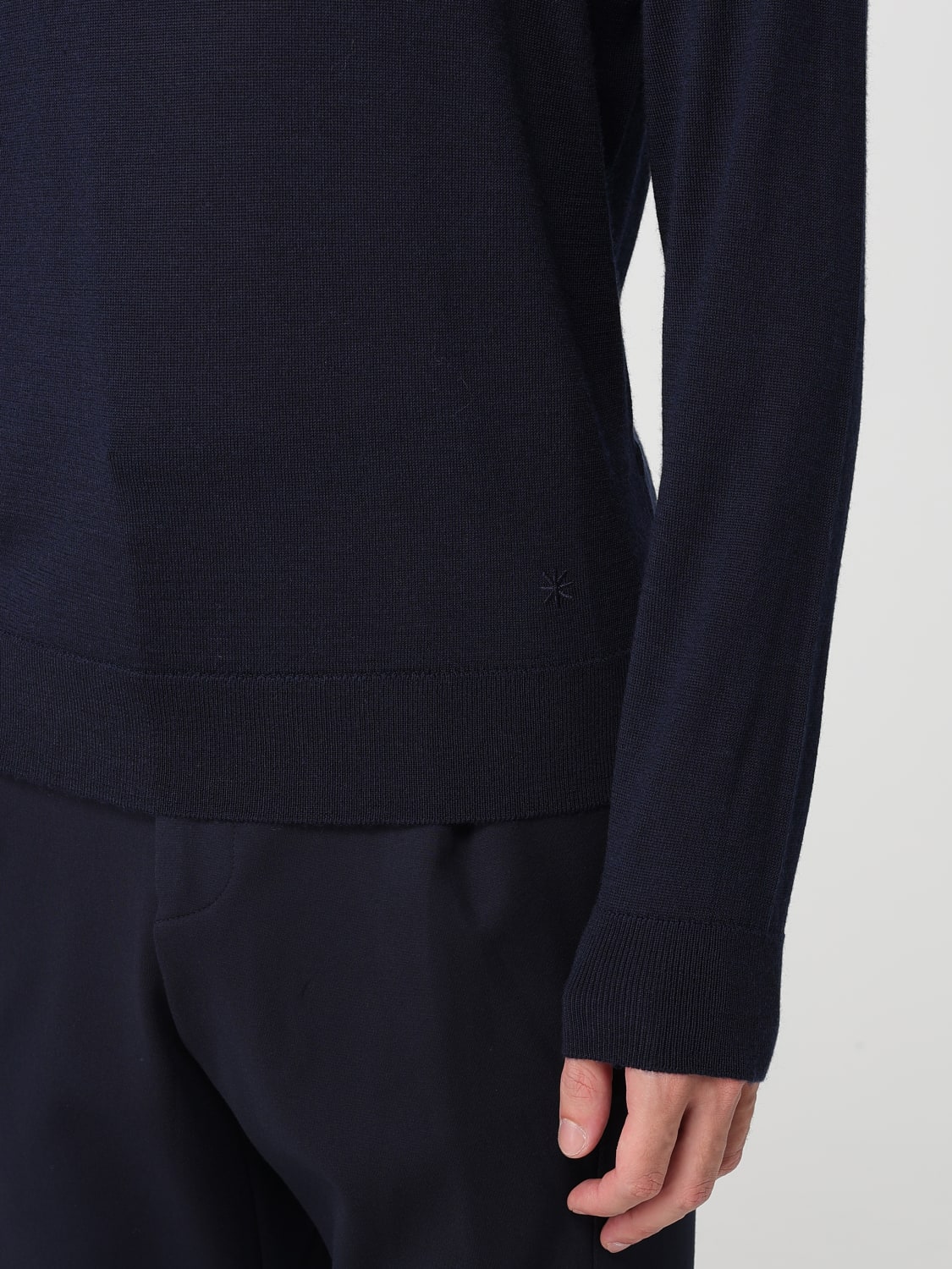 MANUEL RITZ SWEATER: Sweater men Manuel Ritz, Blue - Img 3