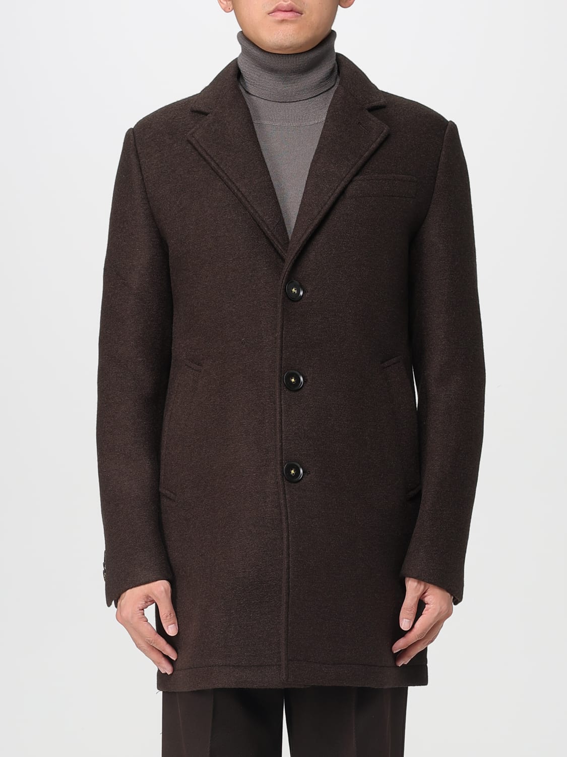 MANUEL RITZ COAT: Coat men Manuel Ritz, Brown - Img 1