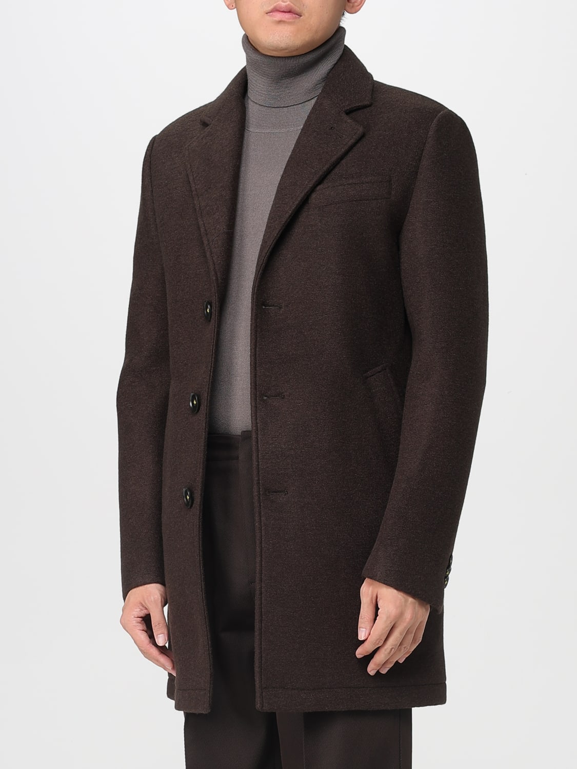 MANUEL RITZ COAT: Coat men Manuel Ritz, Brown - Img 3