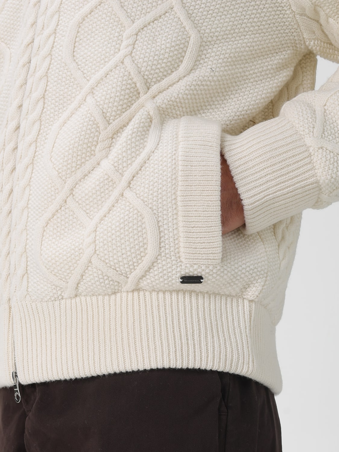 BROOKSFIELD SWEATER: Sweater men Brooksfield, Yellow Cream - Img 4