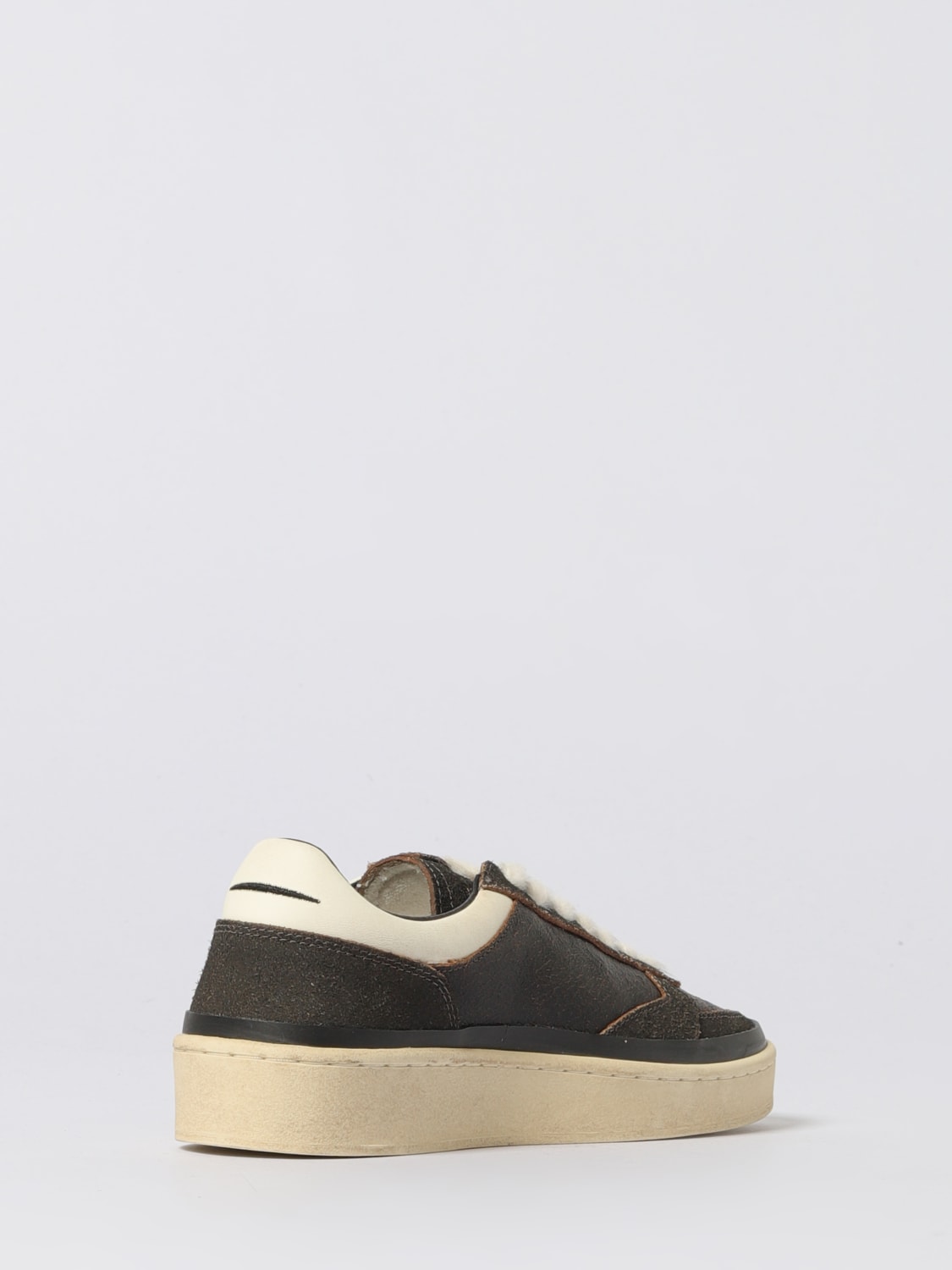 GHOUD SNEAKERS: Sneakers Pads Ghoud in pelle con glitter , Marrone - Img 3