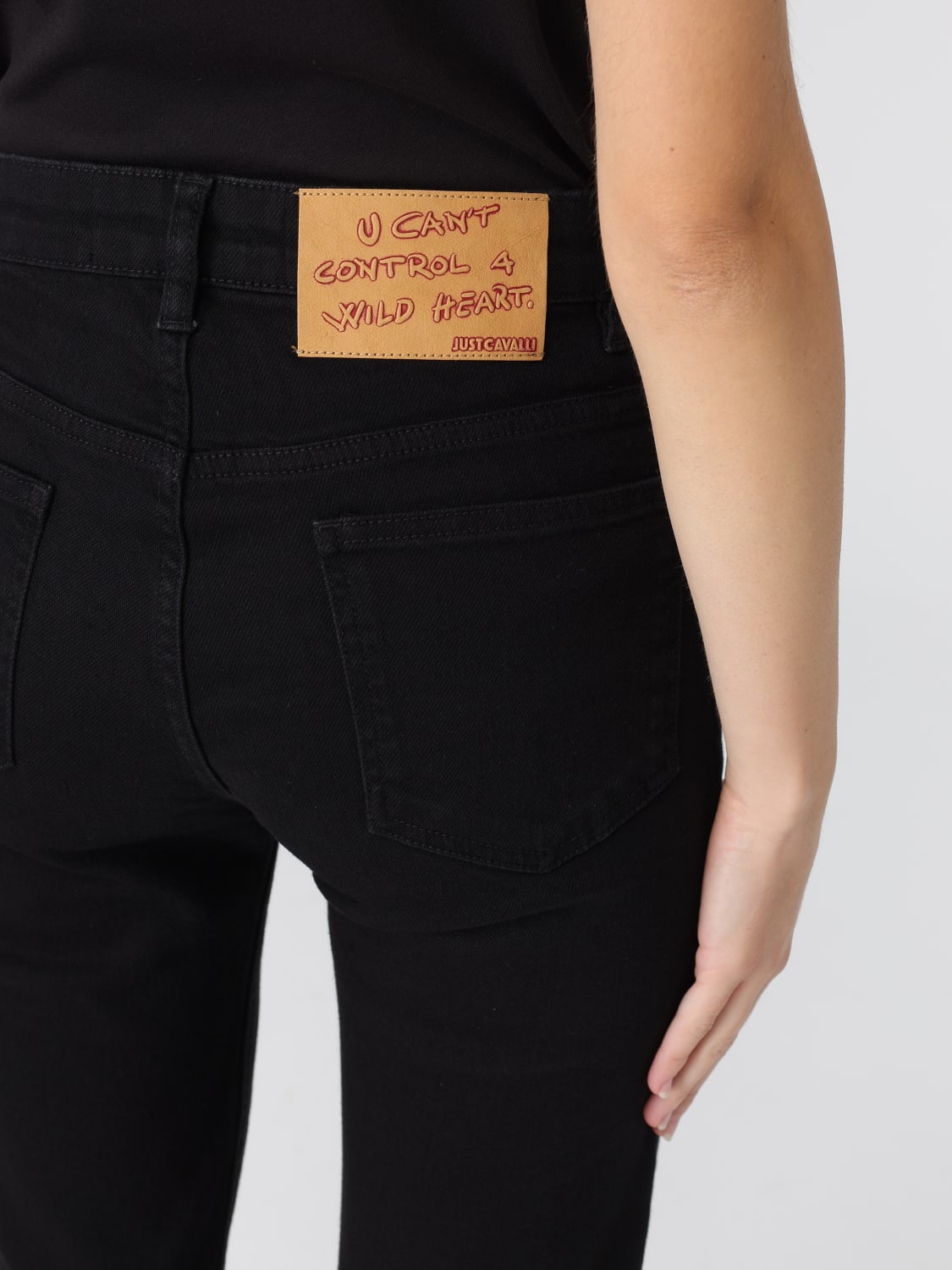 JUST CAVALLI JEANS: Pants woman Just Cavalli, Black - Img 3