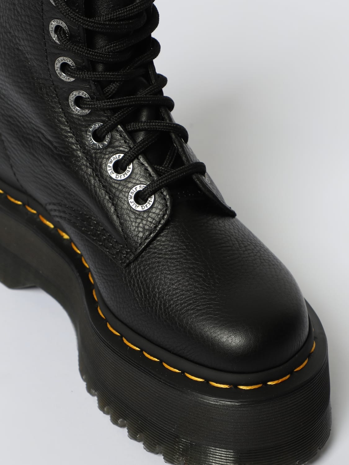 DR. MARTENS BOOTS: Flat ankle boots woman Dr. Martens, Black - Img 4