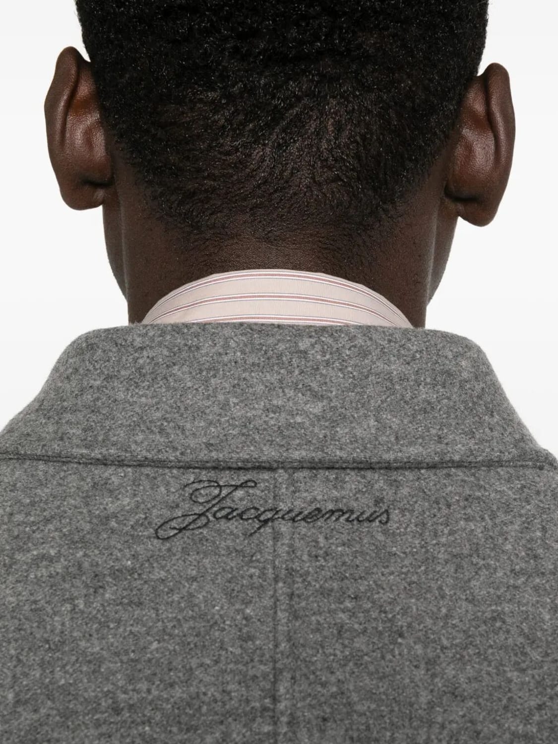JACQUEMUS GIACCA: Overshirt Jacquemus in misto cotone , Grigio - Img 2